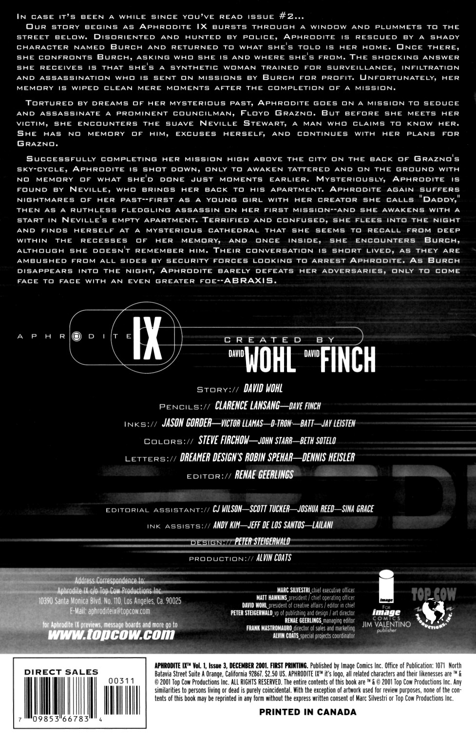 Read online Aphrodite IX (2000) comic -  Issue #3 - 2