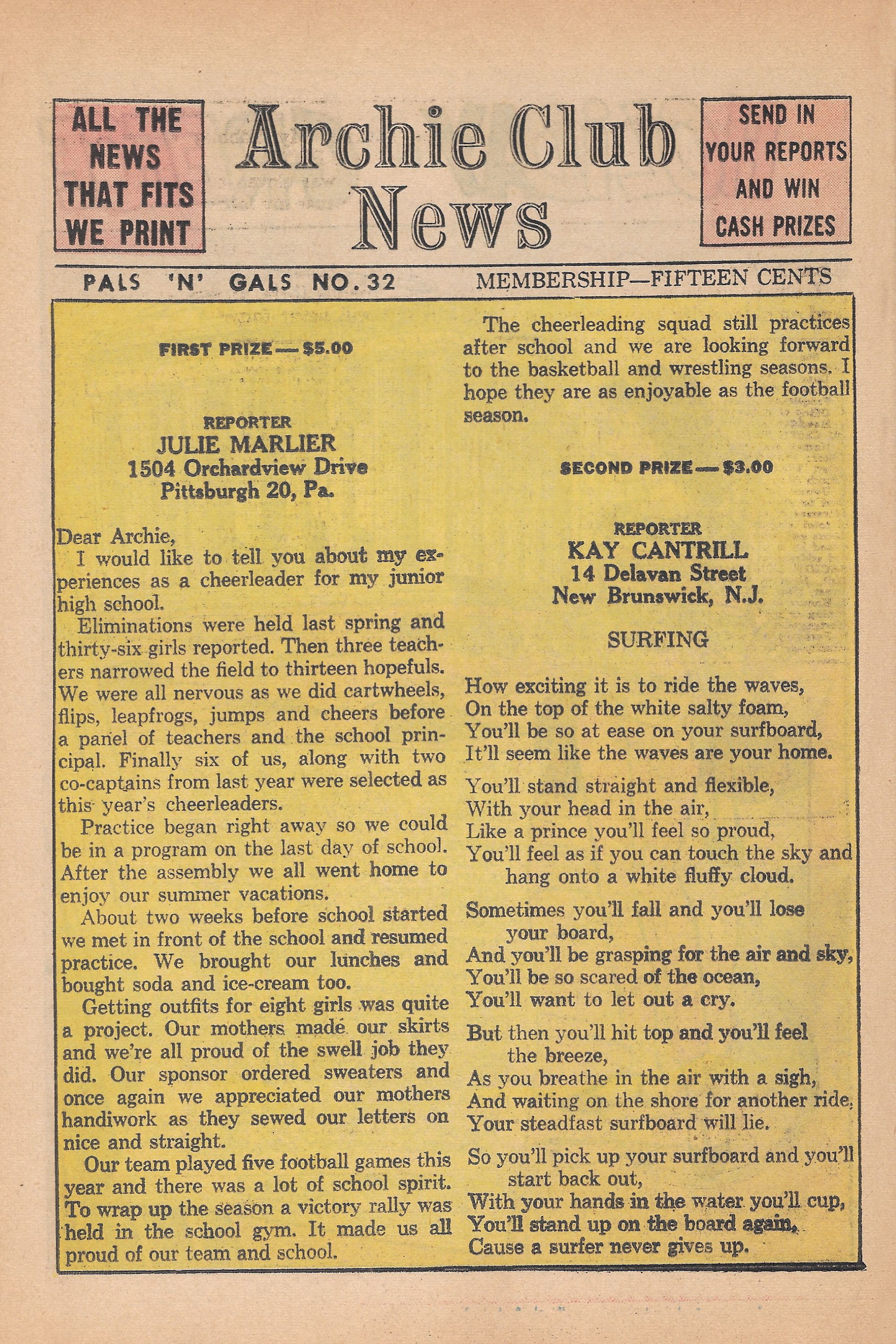 Read online Archie's Pals 'N' Gals (1952) comic -  Issue #32 - 36