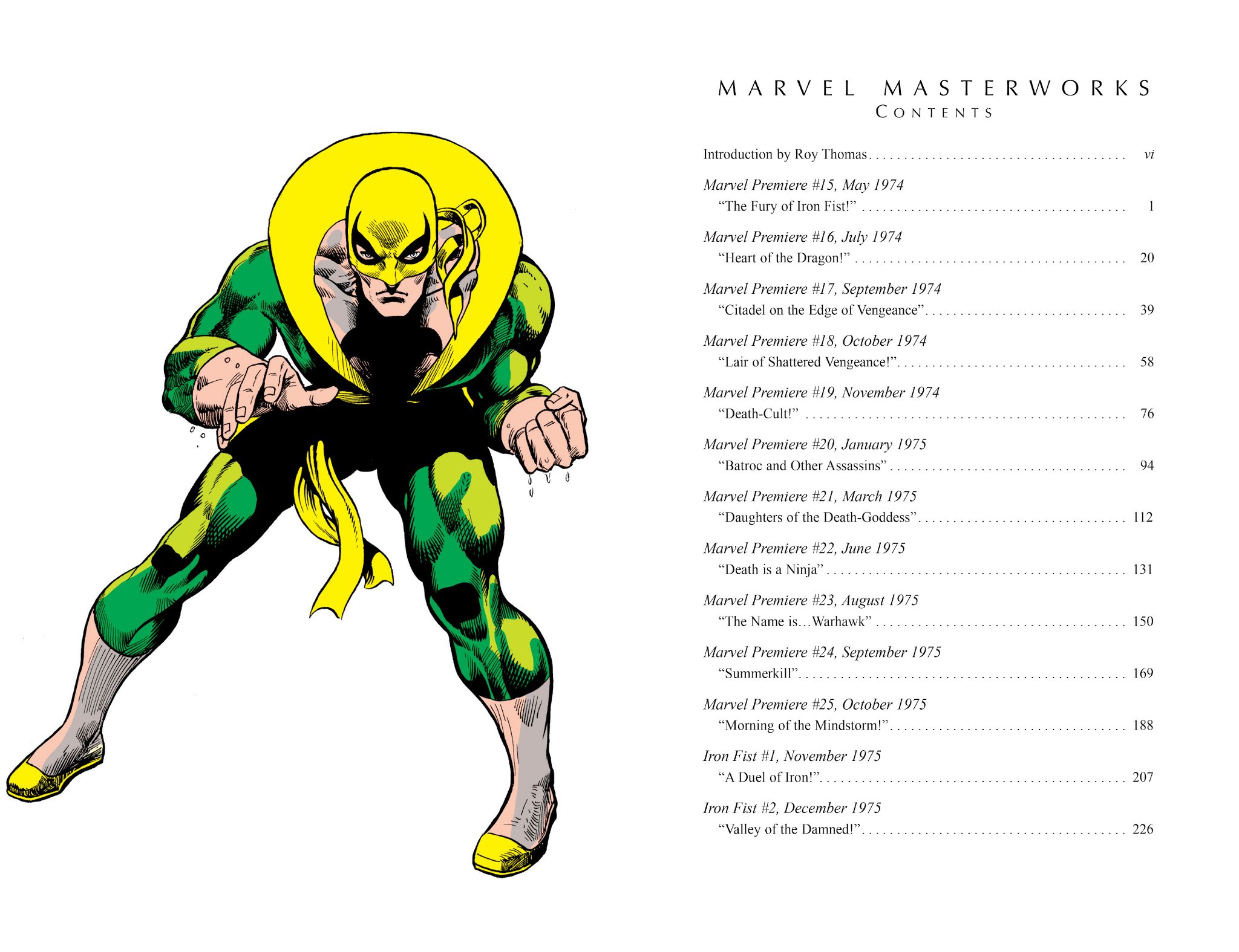 Read online Marvel Masterworks: Iron Fist comic -  Issue # TPB 1 (Part 1) - 4