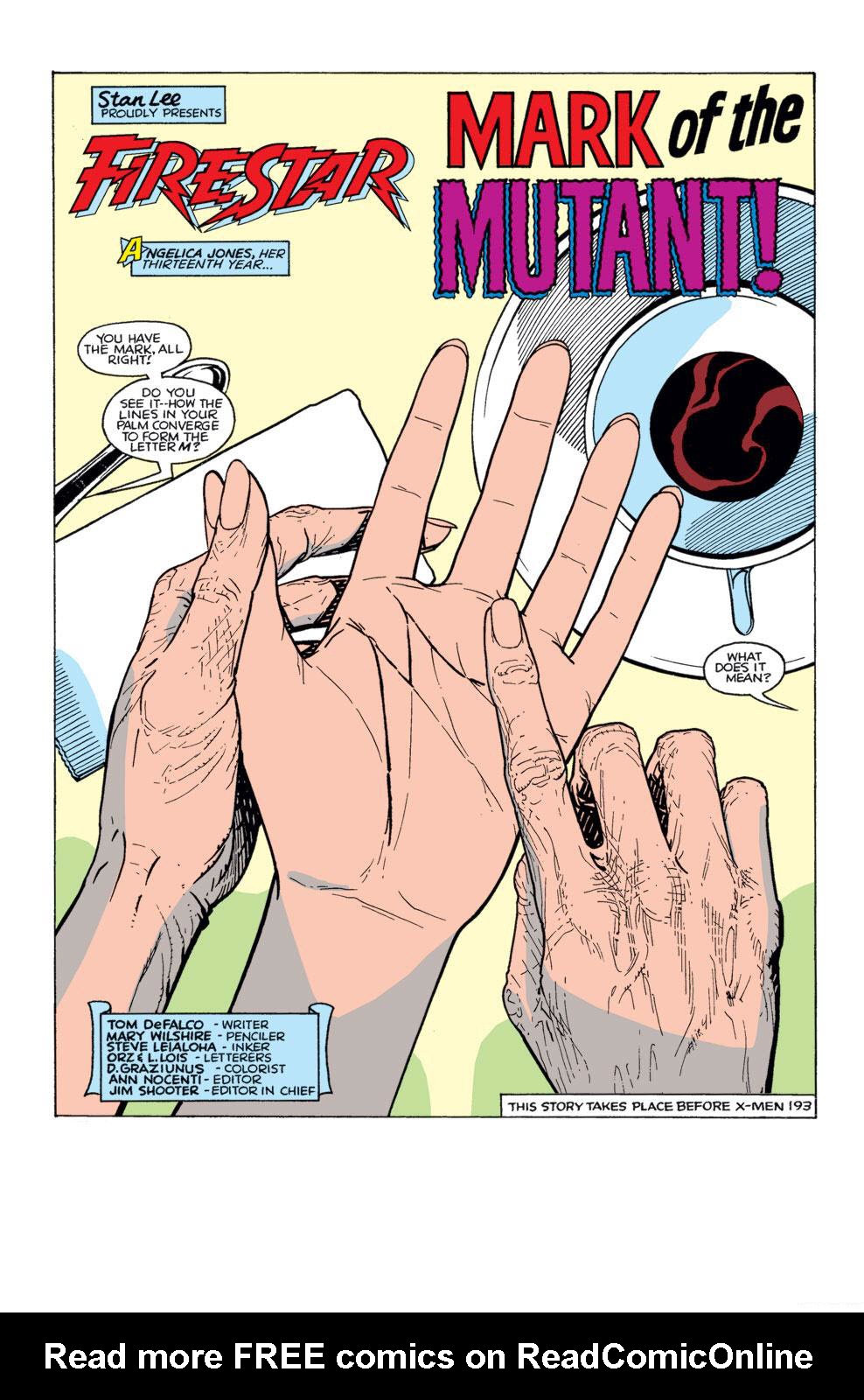 Read online Firestar (1986) comic -  Issue #1 - 2