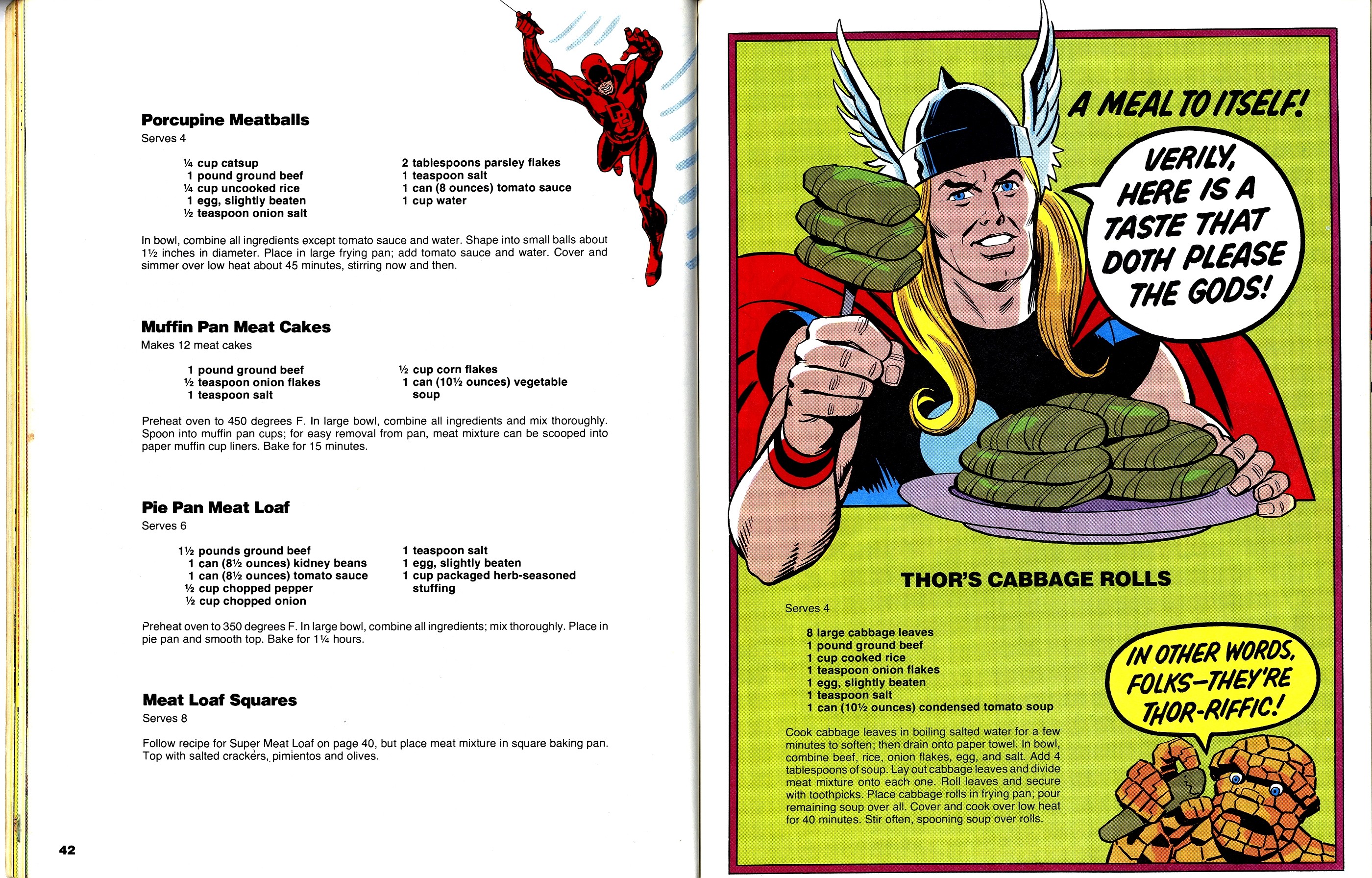 Read online The Mighty Marvel Superheroes' Cookbook comic -  Issue # Full - 23