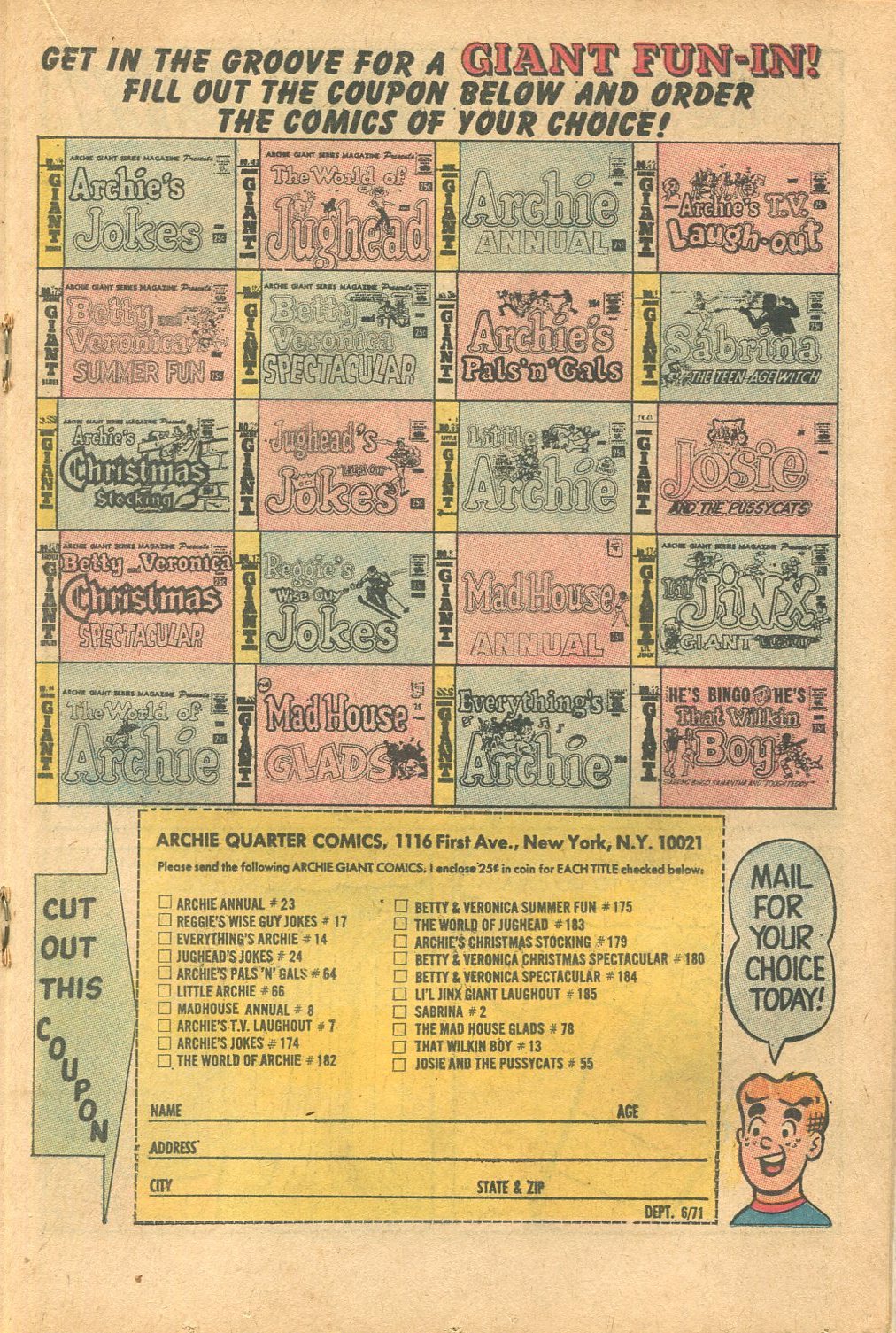 Read online Archie's Pals 'N' Gals (1952) comic -  Issue #64 - 35