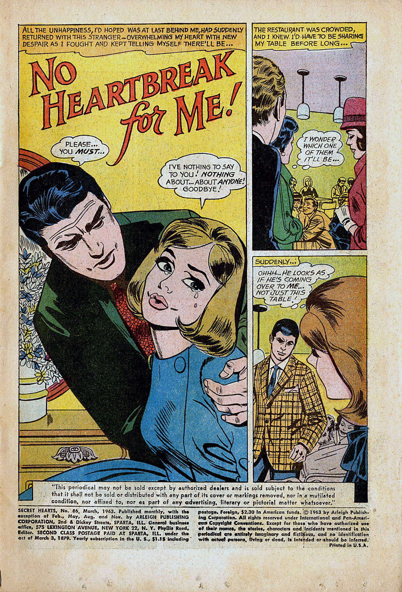 Read online Secret Hearts comic -  Issue #86 - 3