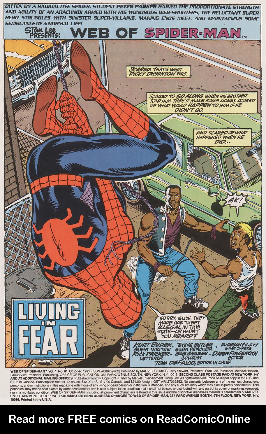 Read online Web of Spider-Man (1985) comic -  Issue #81 - 2