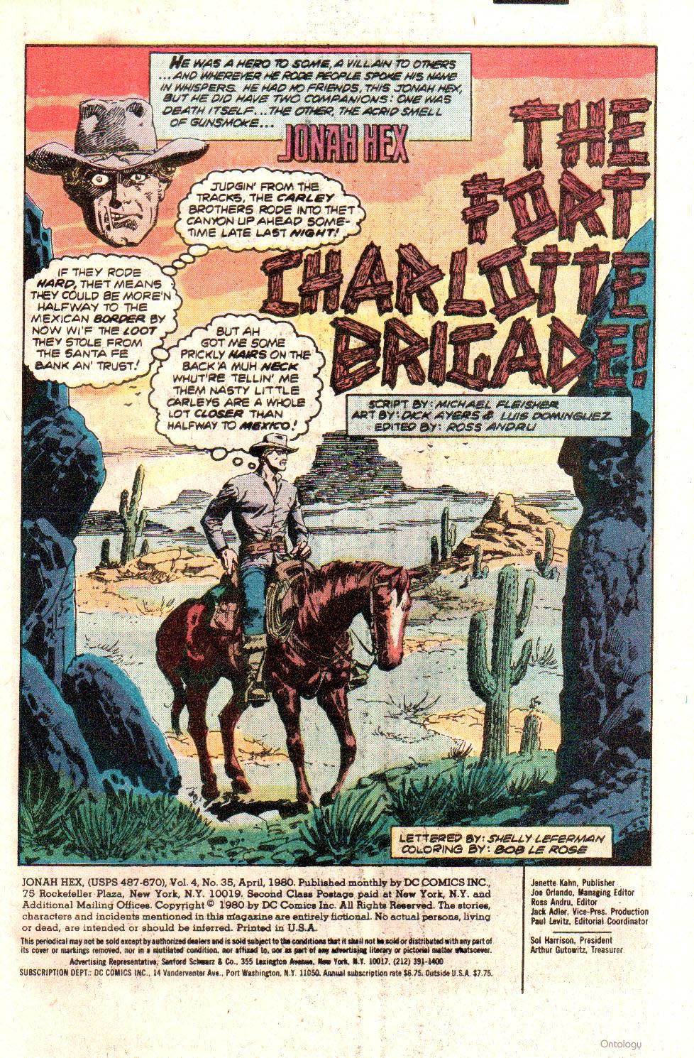 Read online Jonah Hex (1977) comic -  Issue #35 - 3