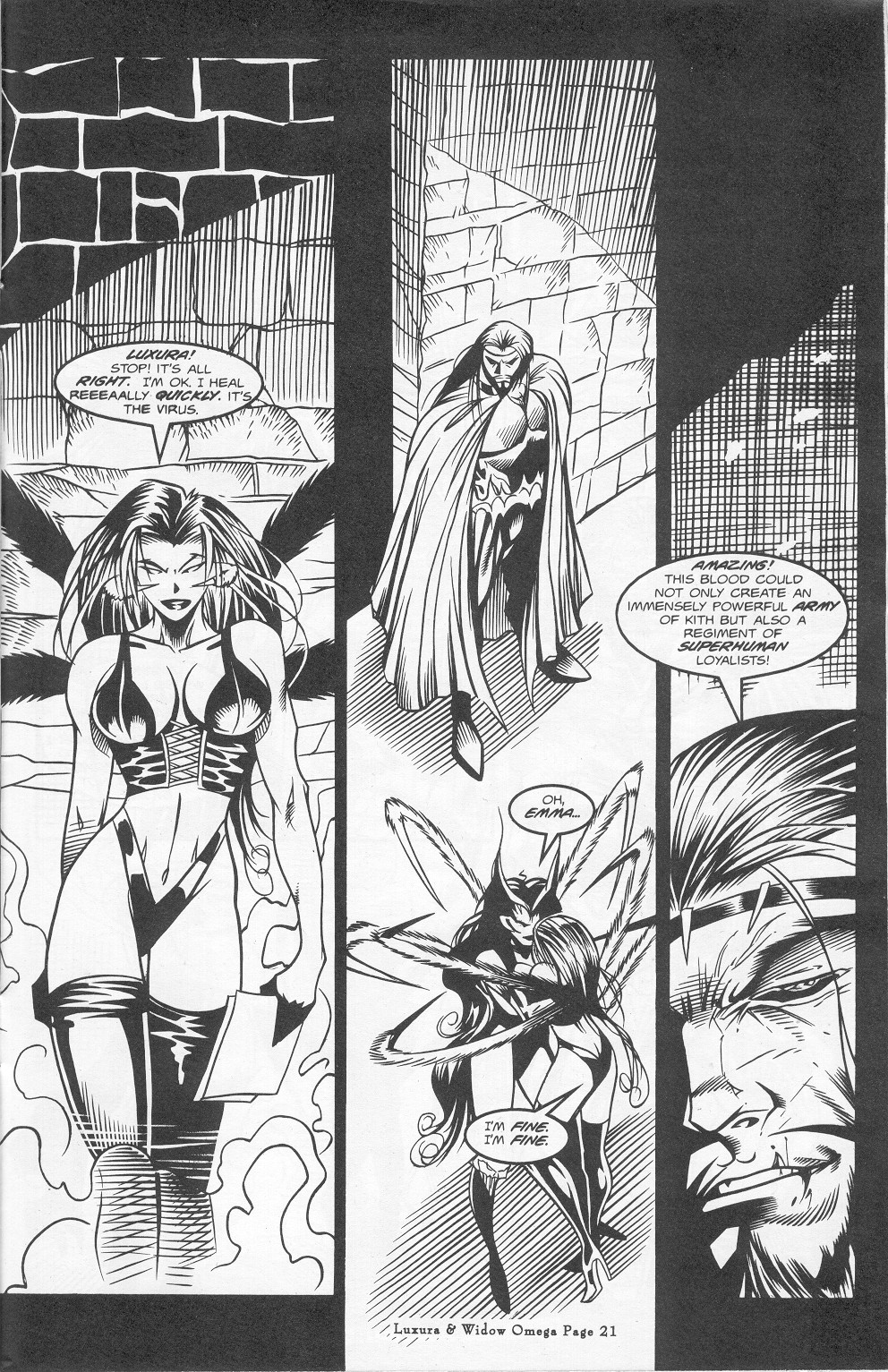 Read online Luxura & Widow Blood Lust Omega comic -  Issue # Full - 23