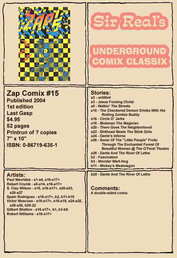 Read online Zap Comix comic -  Issue #15 - 52