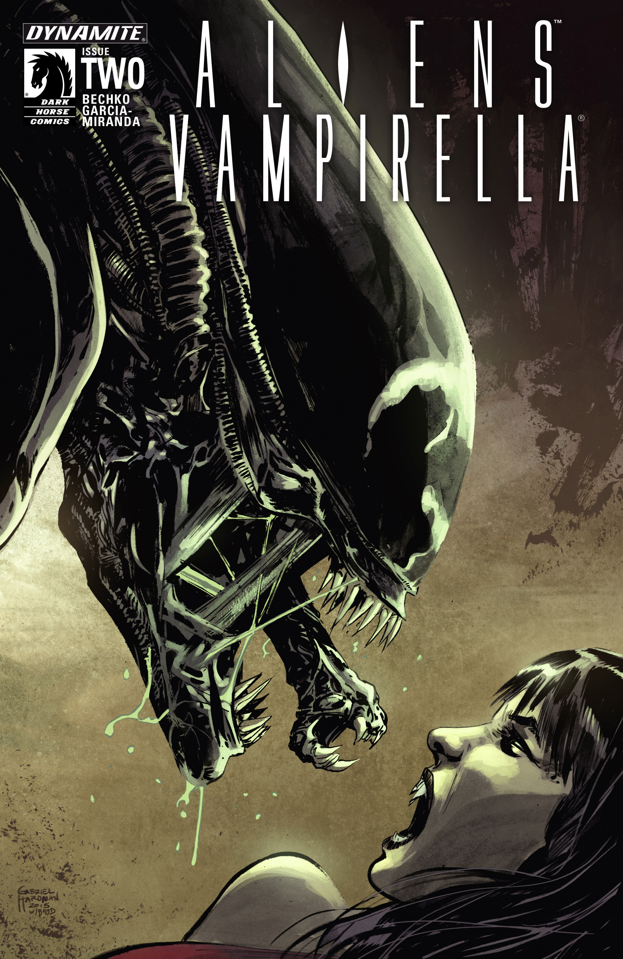 Read online Aliens/Vampirella comic -  Issue #2 - 1