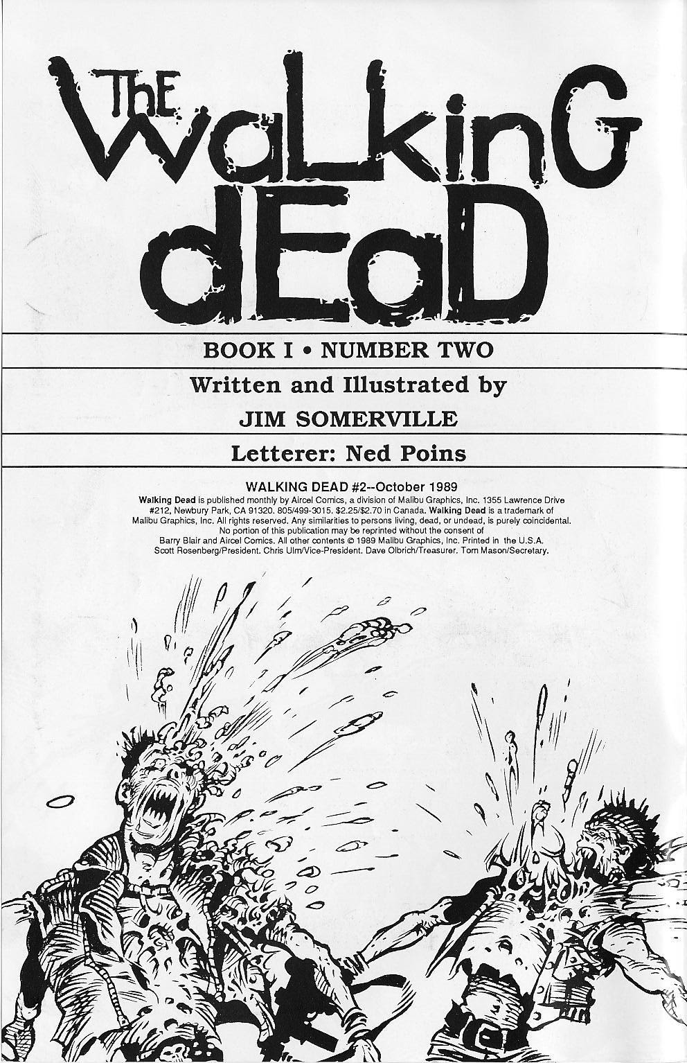 Read online The Walking Dead (1989) comic -  Issue #2 - 2