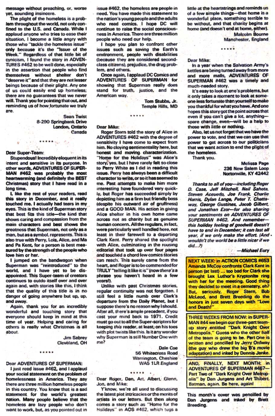 Read online Adventures of Superman (1987) comic -  Issue #466 - 25