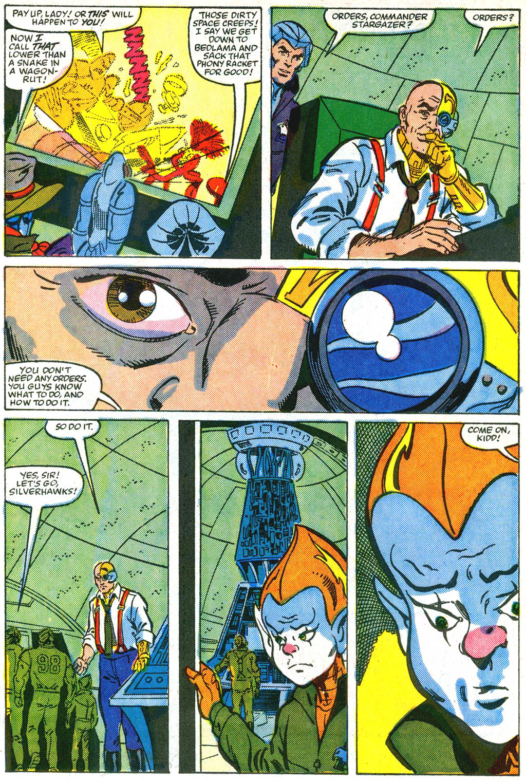 Read online SilverHawks comic -  Issue #6 - 7