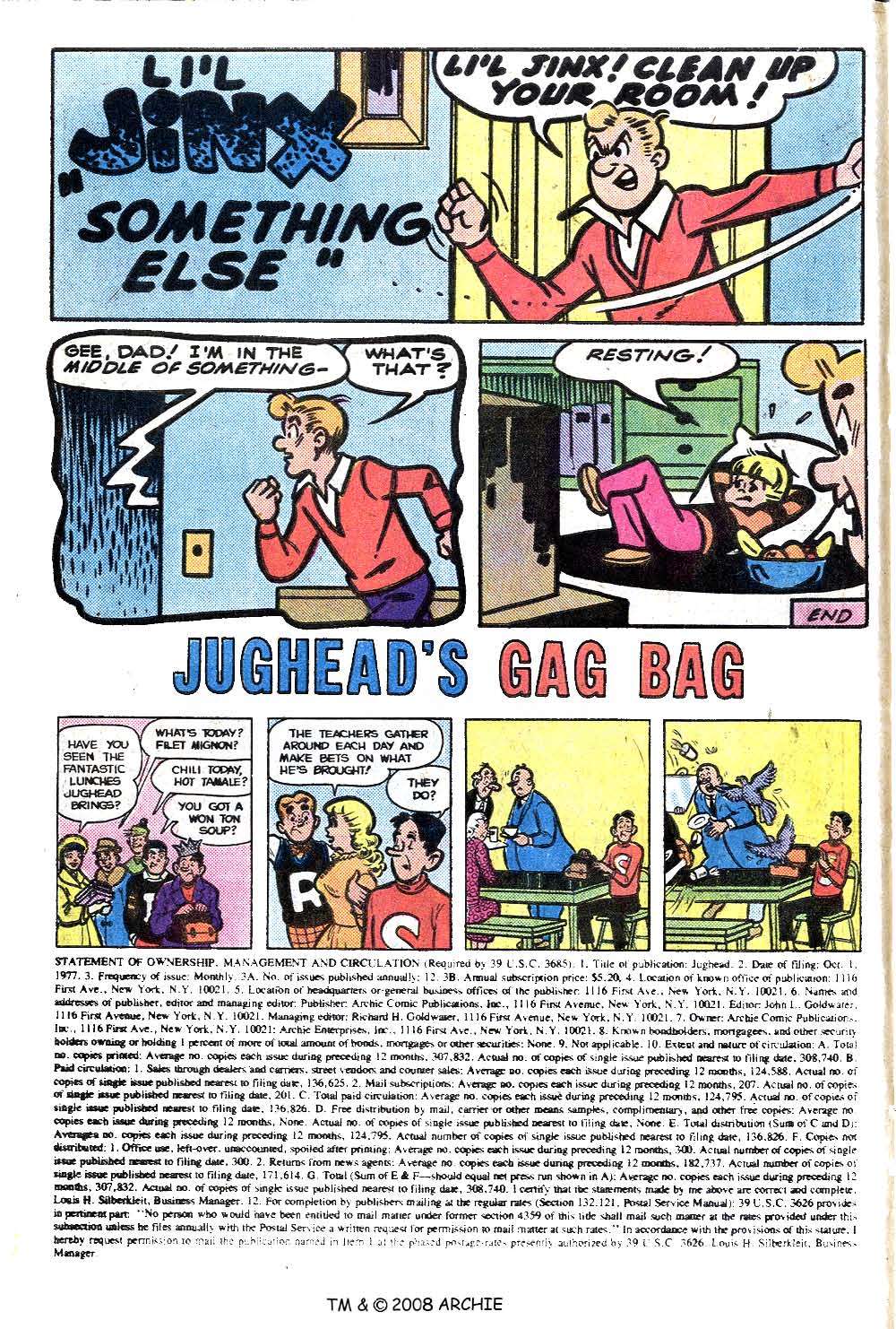 Read online Jughead (1965) comic -  Issue #275 - 10