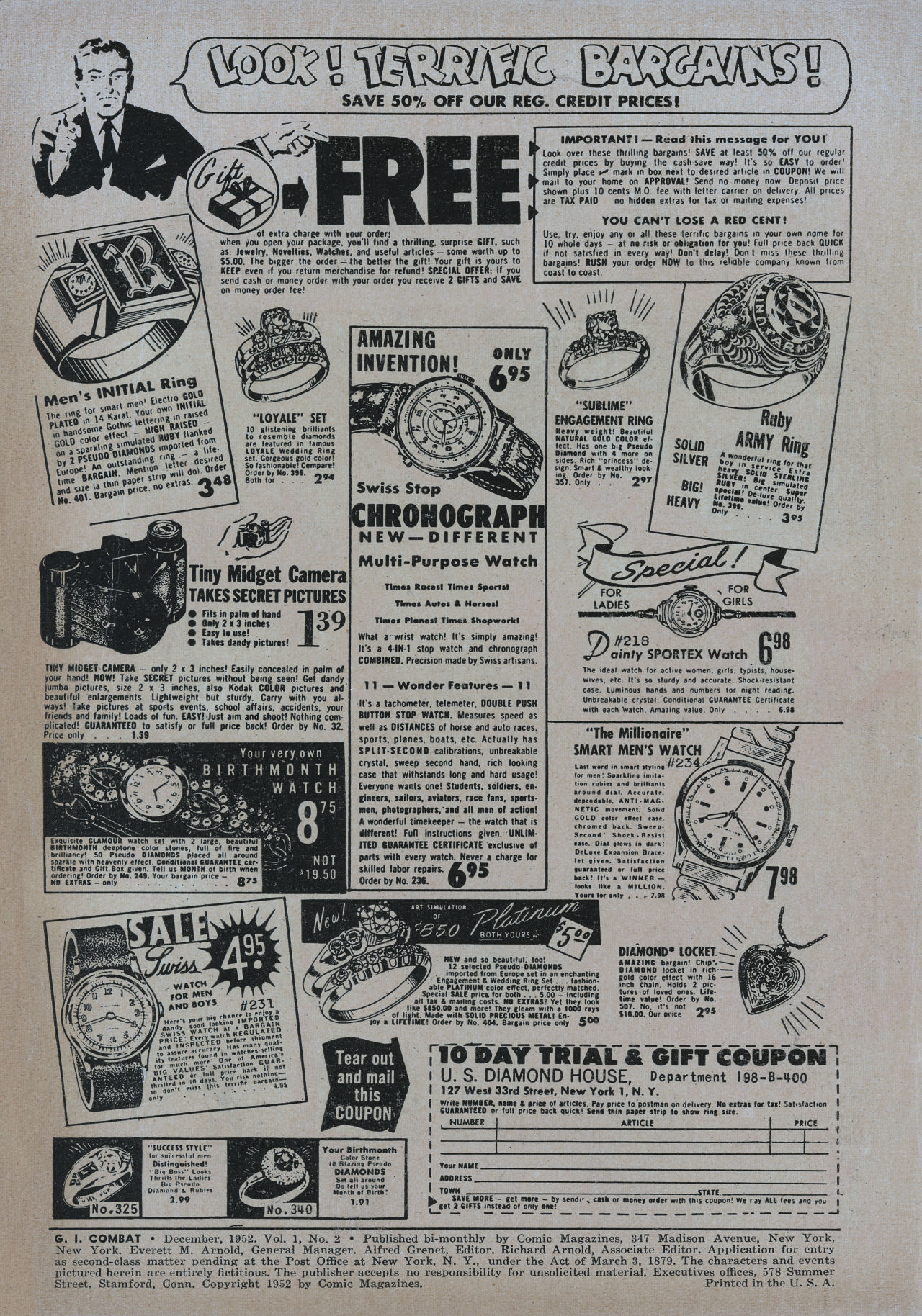 Read online G.I. Combat (1952) comic -  Issue #2 - 2