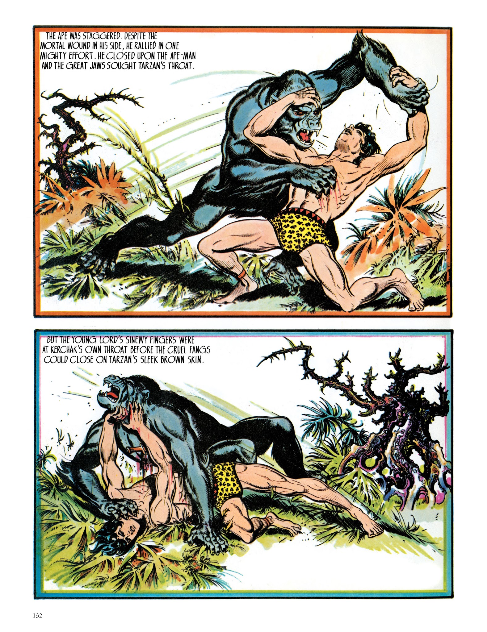 Read online Edgar Rice Burroughs' Tarzan: Burne Hogarth's Lord of the Jungle comic -  Issue # TPB - 132