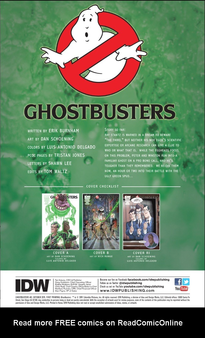 Read online Ghostbusters (2011) comic -  Issue #2 - 2