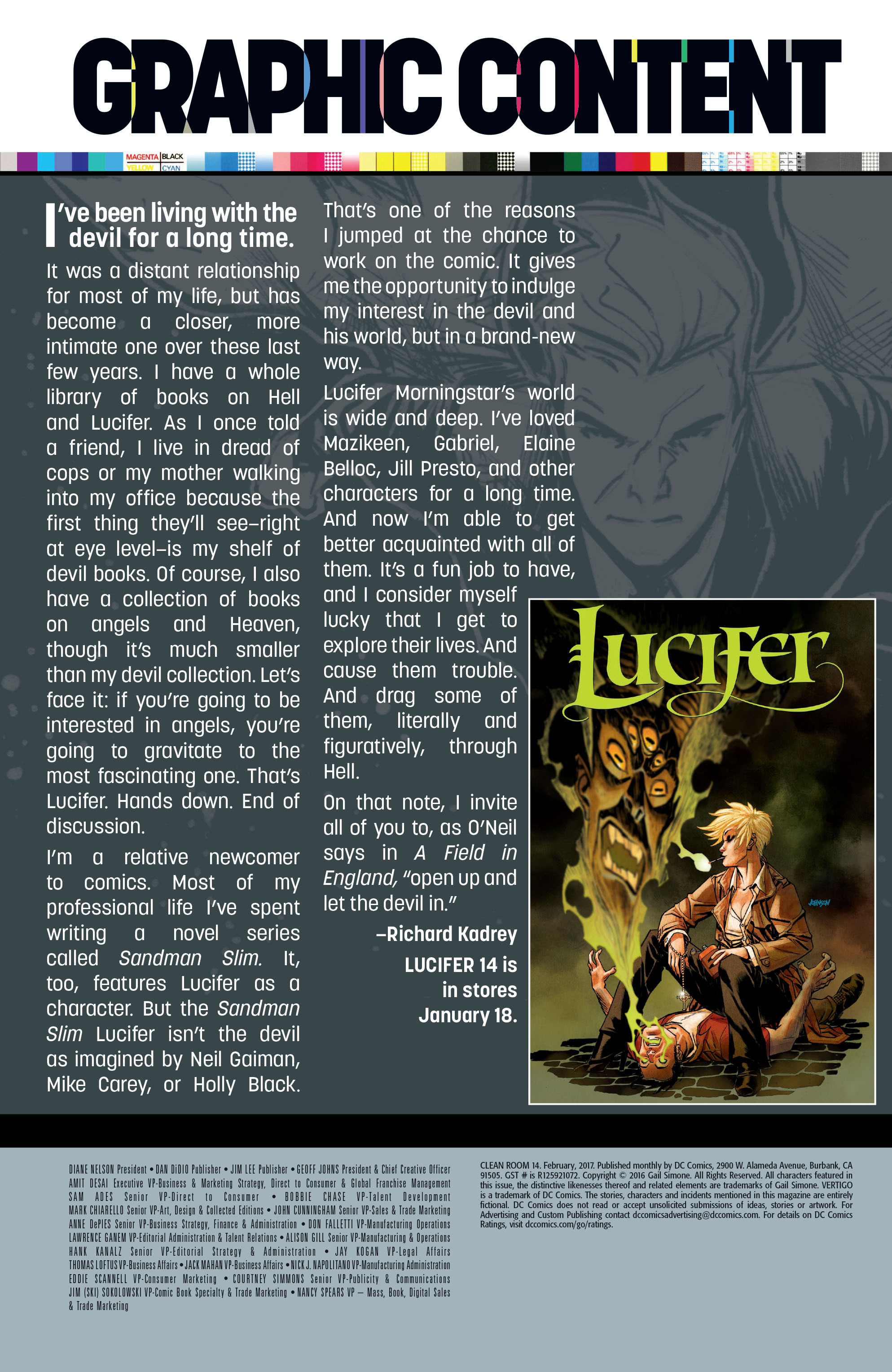Read online Clean Room comic -  Issue #14 - 24
