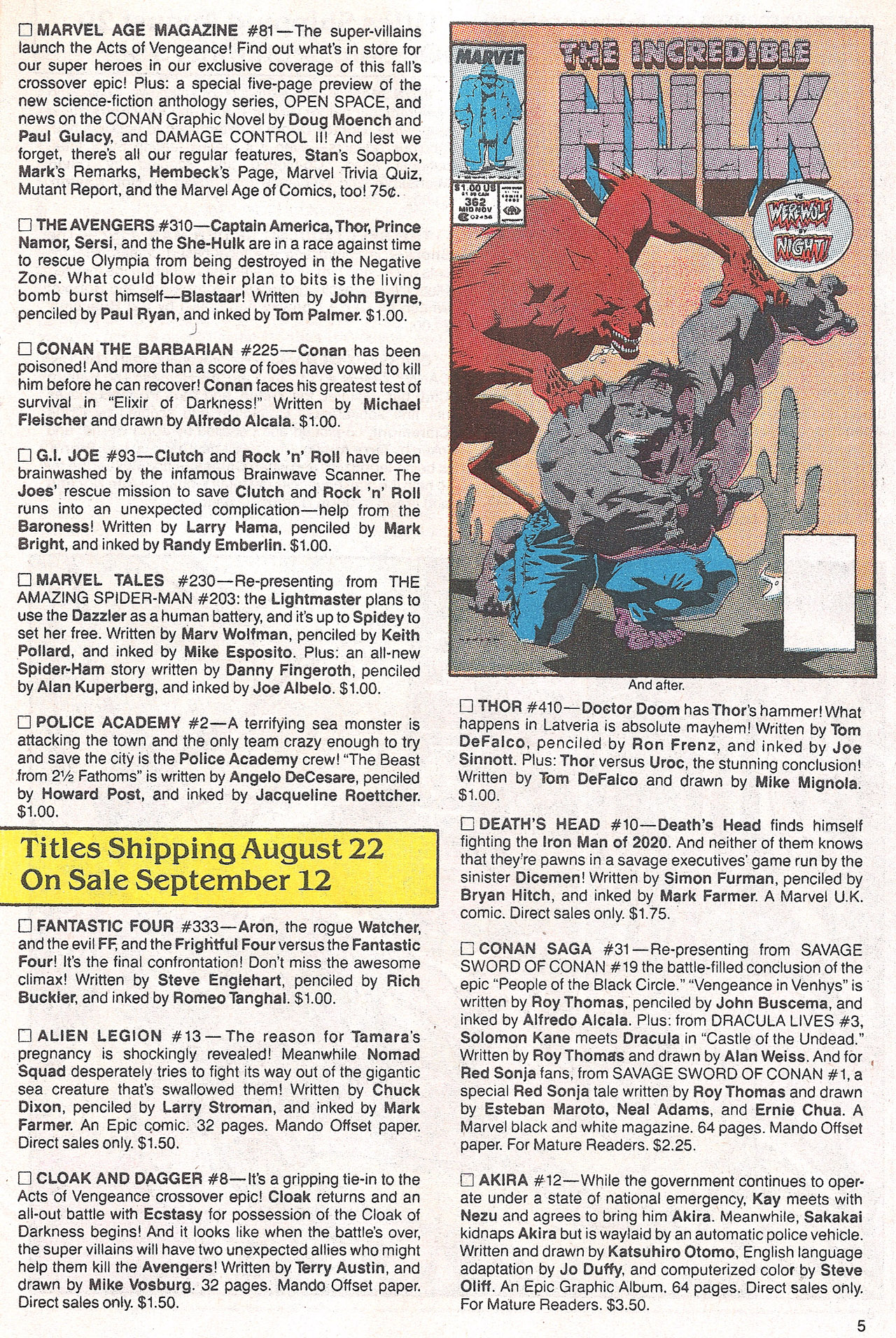 Read online Marvel Age comic -  Issue #80 - 7