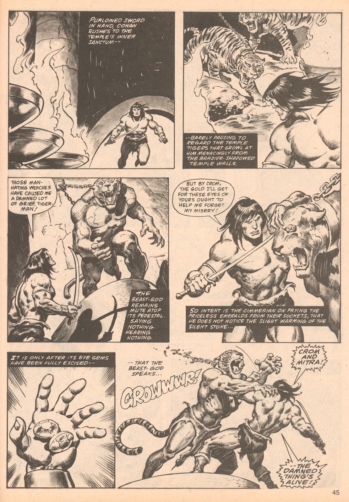 Read online The Savage Sword Of Conan comic -  Issue #62 - 45
