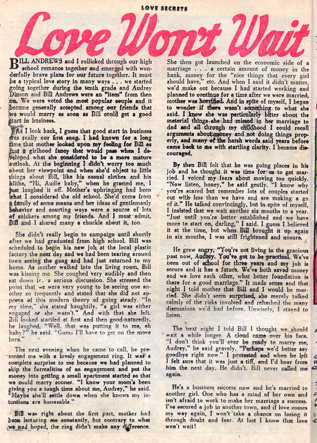 Read online Love Secrets (1953) comic -  Issue #35 - 26