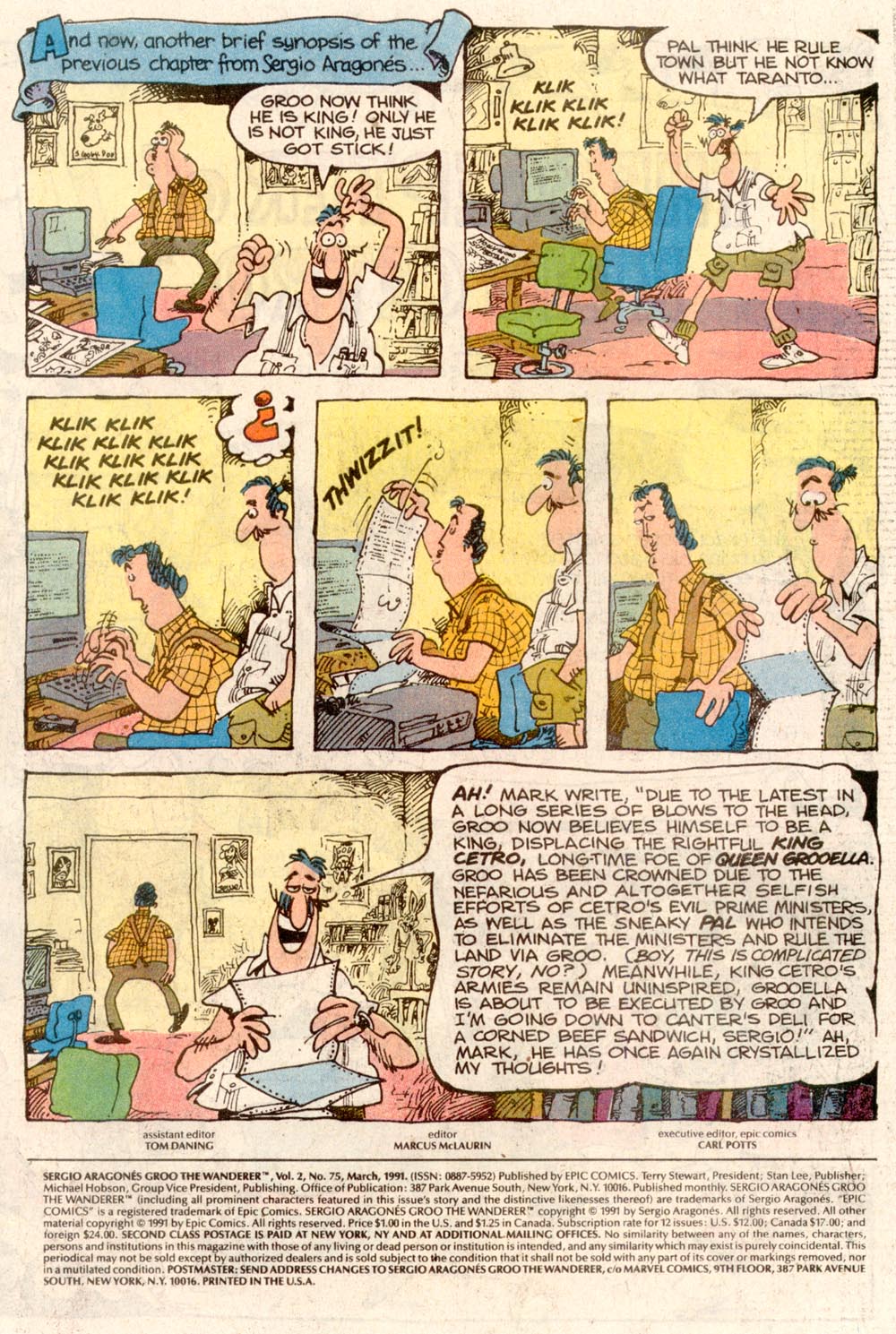 Read online Sergio Aragonés Groo the Wanderer comic -  Issue #75 - 2