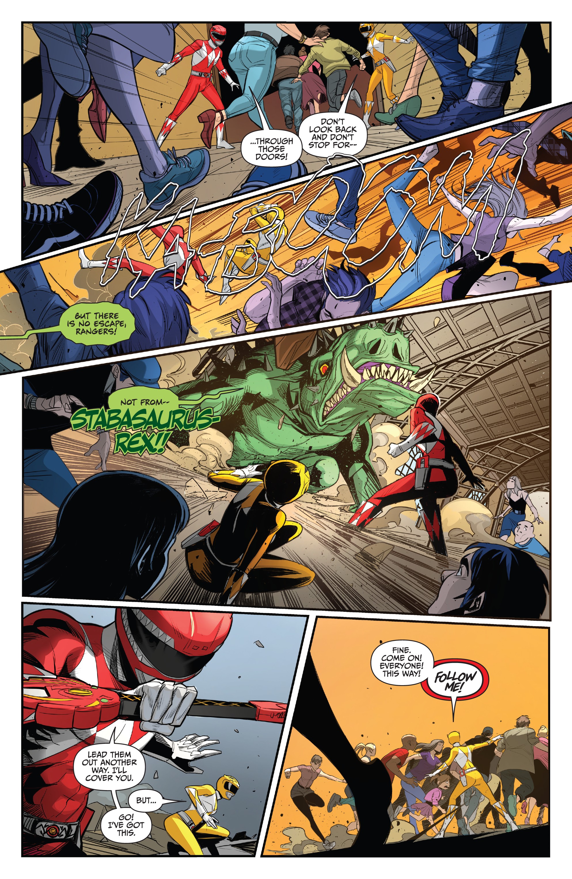 Read online Saban's Go Go Power Rangers comic -  Issue #17 - 18