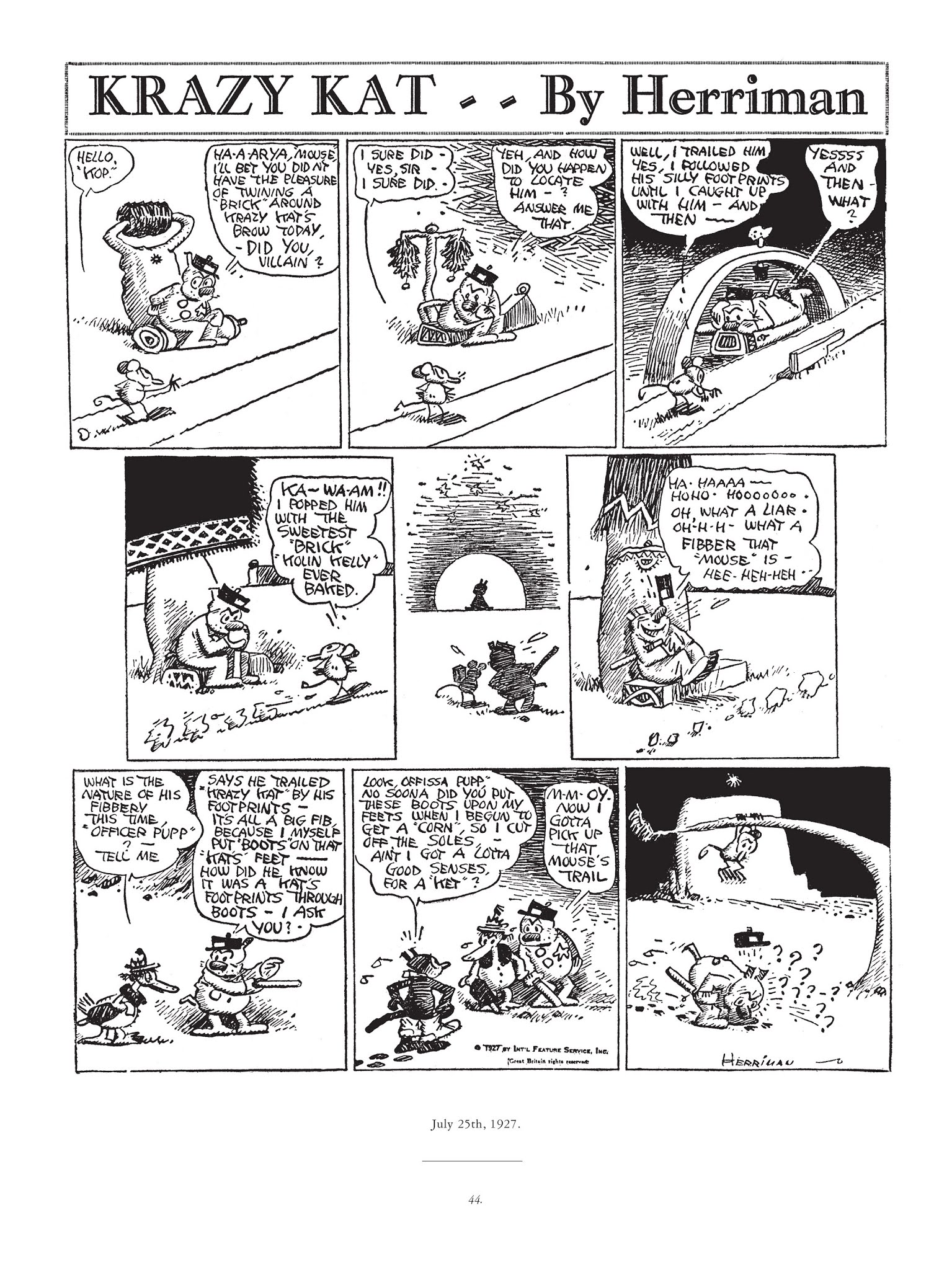 Read online Krazy & Ignatz comic -  Issue # TPB 5 - 44