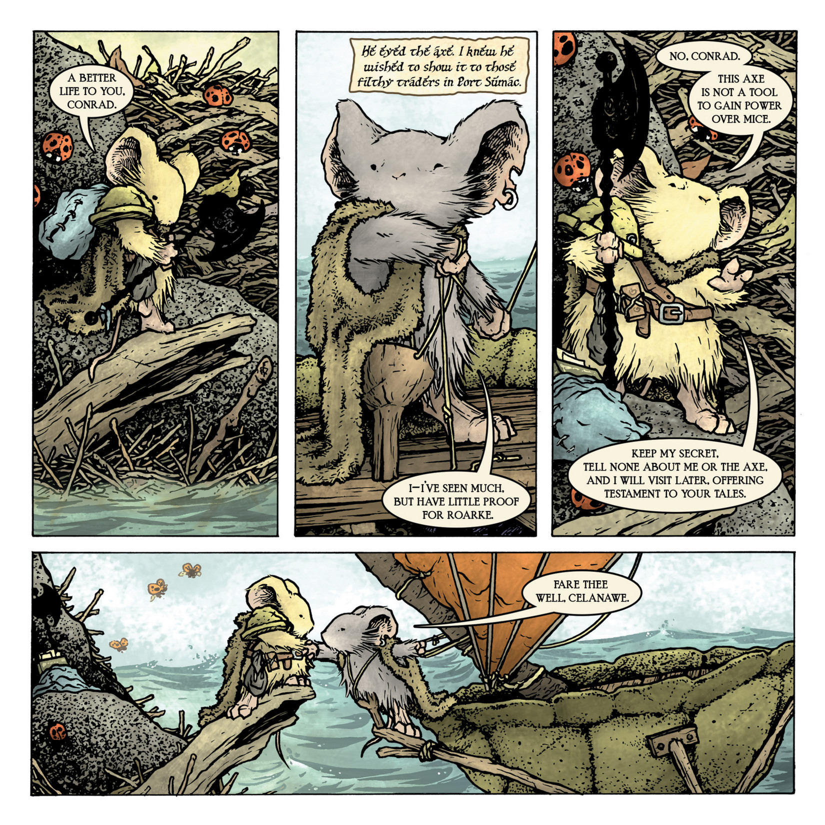 Read online Mouse Guard: The Black Axe comic -  Issue #5 - 20