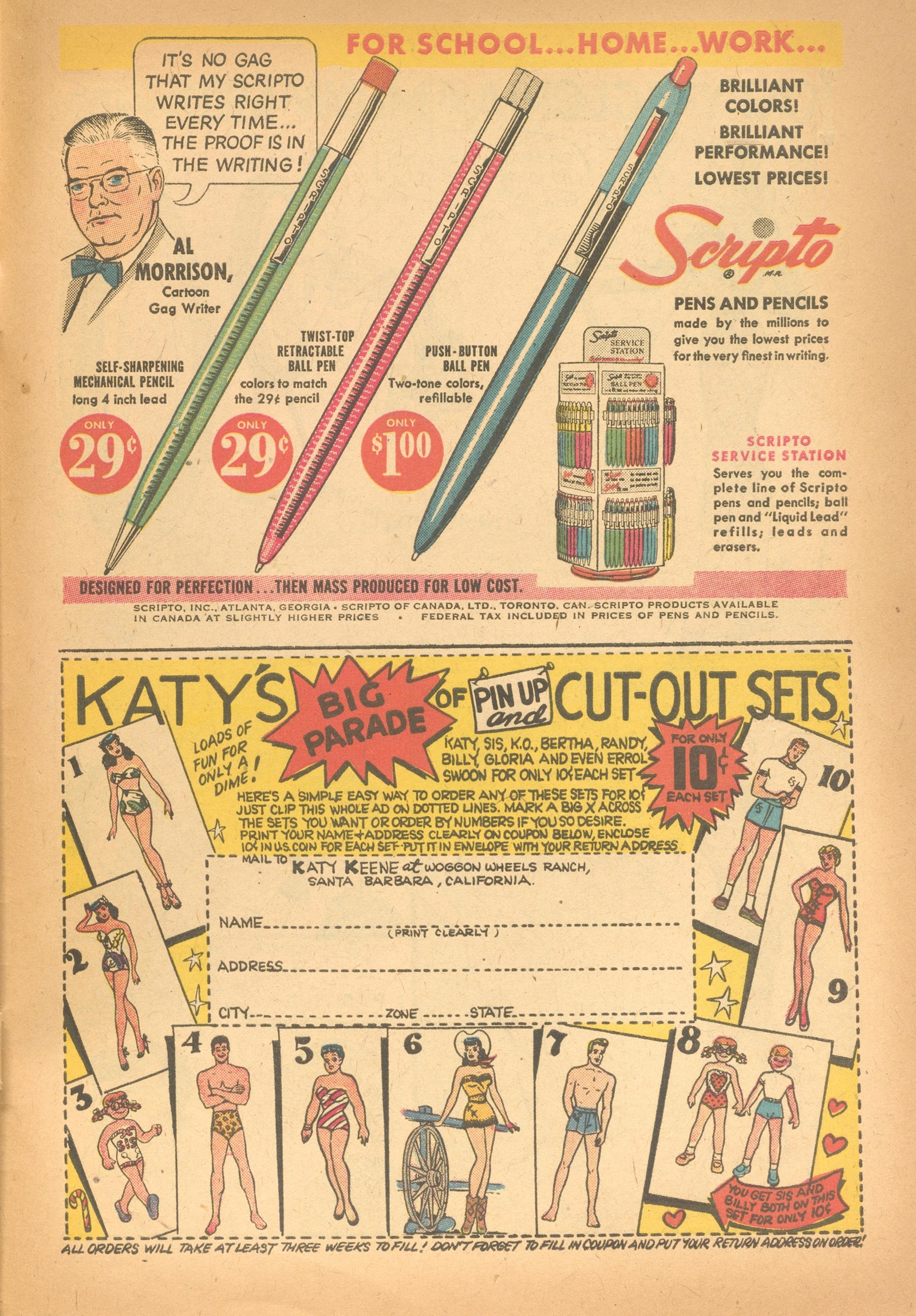 Read online Katy Keene (1949) comic -  Issue #29 - 31