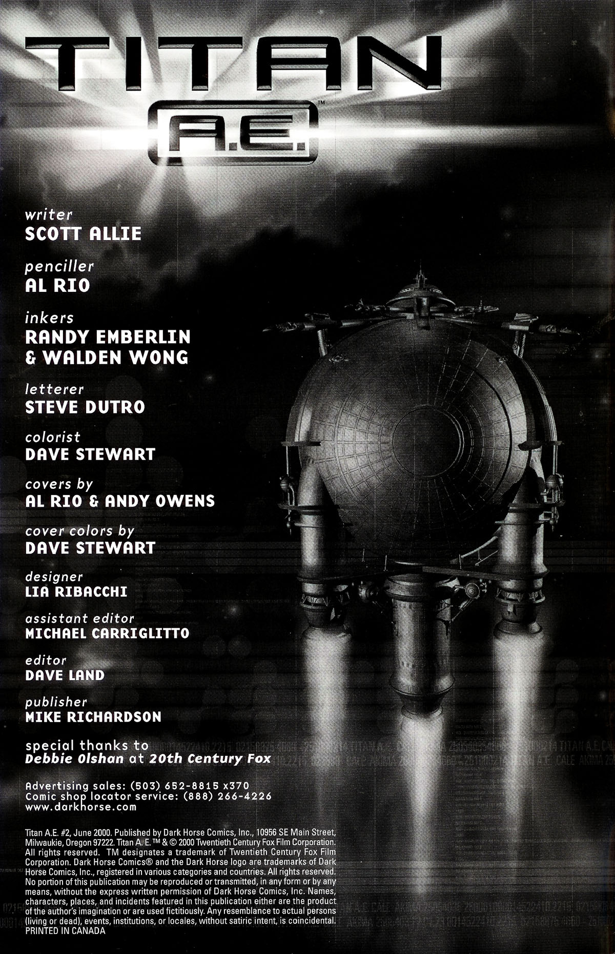 Read online Titan A.E. comic -  Issue #2 - 2