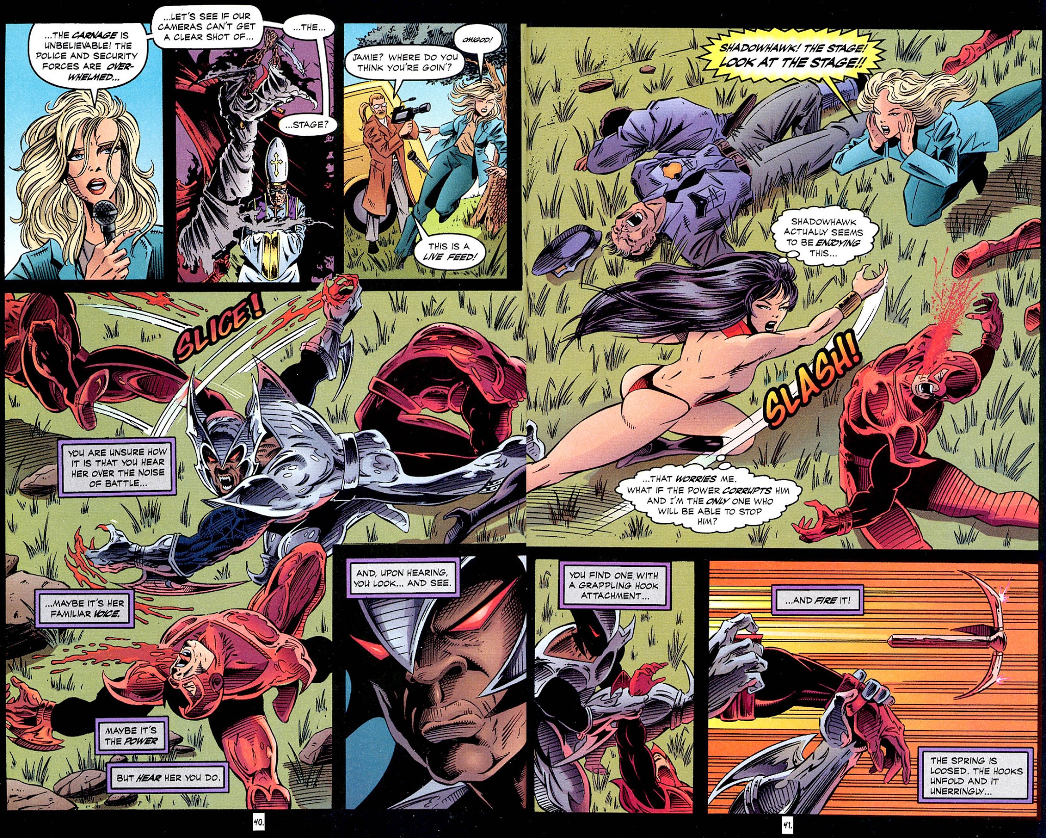 Read online Shadowhawk/Vampirella: Creatures of the Night comic -  Issue # Full - 32