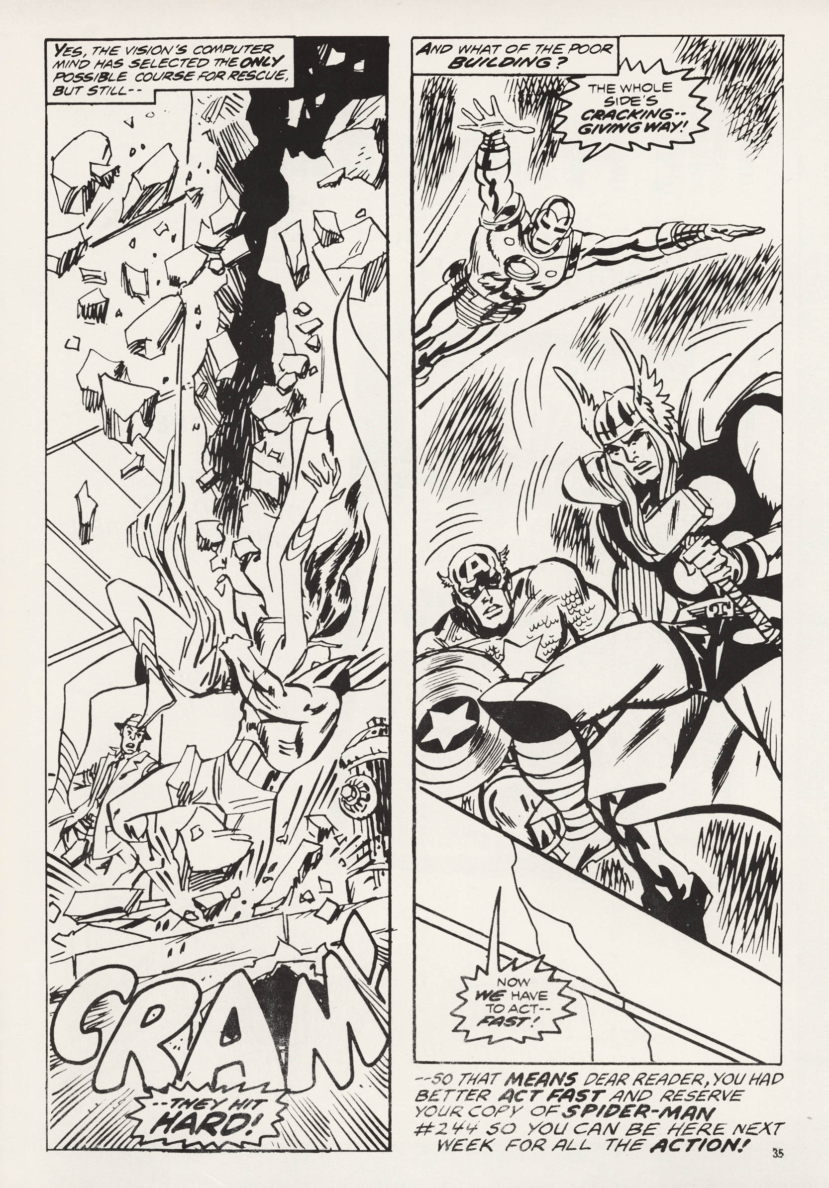 Read online Super Spider-Man and Captain Britain comic -  Issue #243 - 35