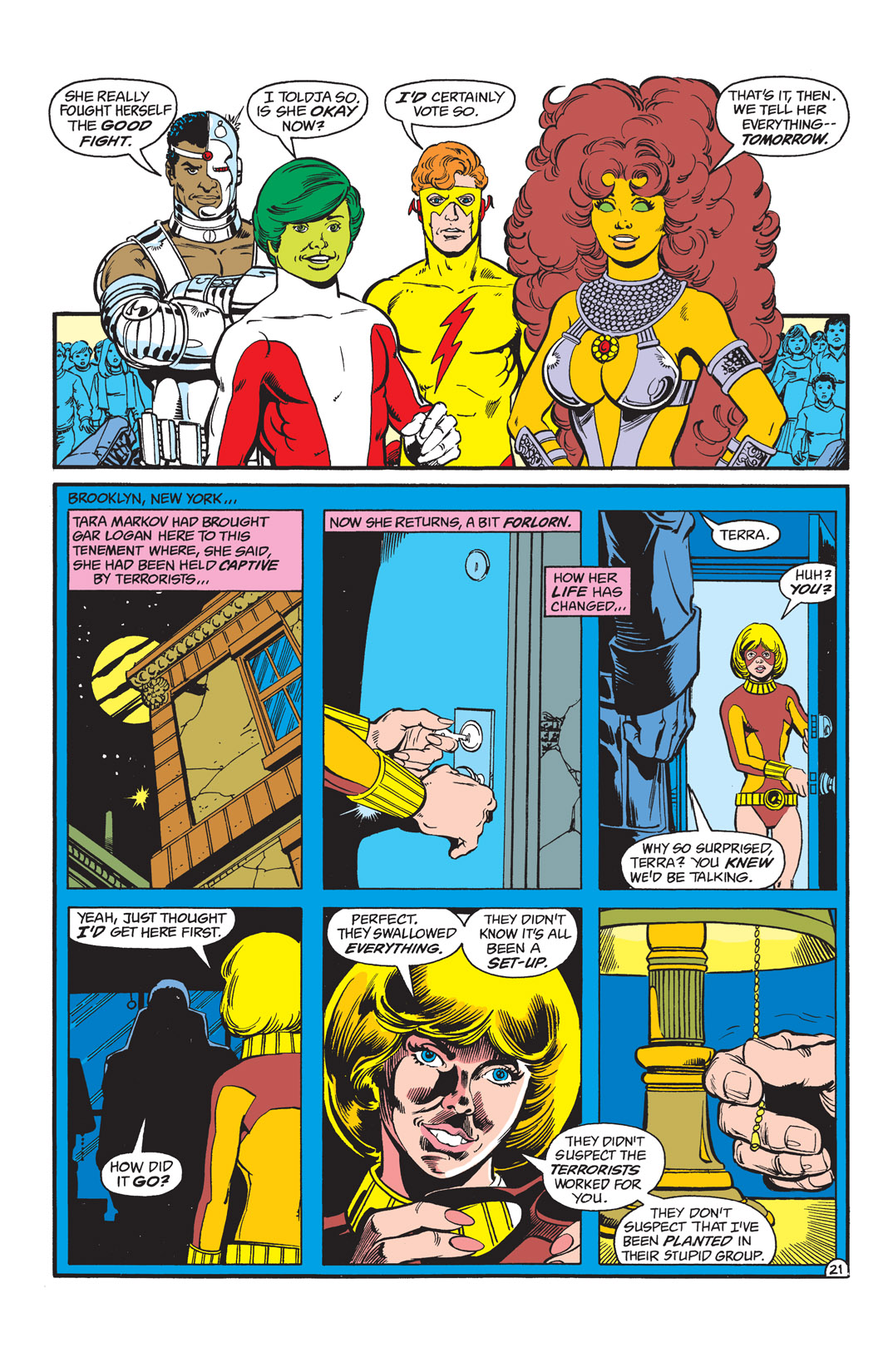 Read online The New Teen Titans (1980) comic -  Issue #34 - 22