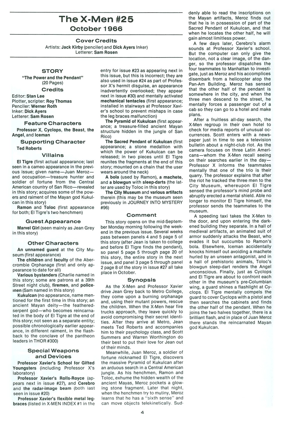 Read online The Official Marvel Index To The X-Men comic -  Issue #2 - 6