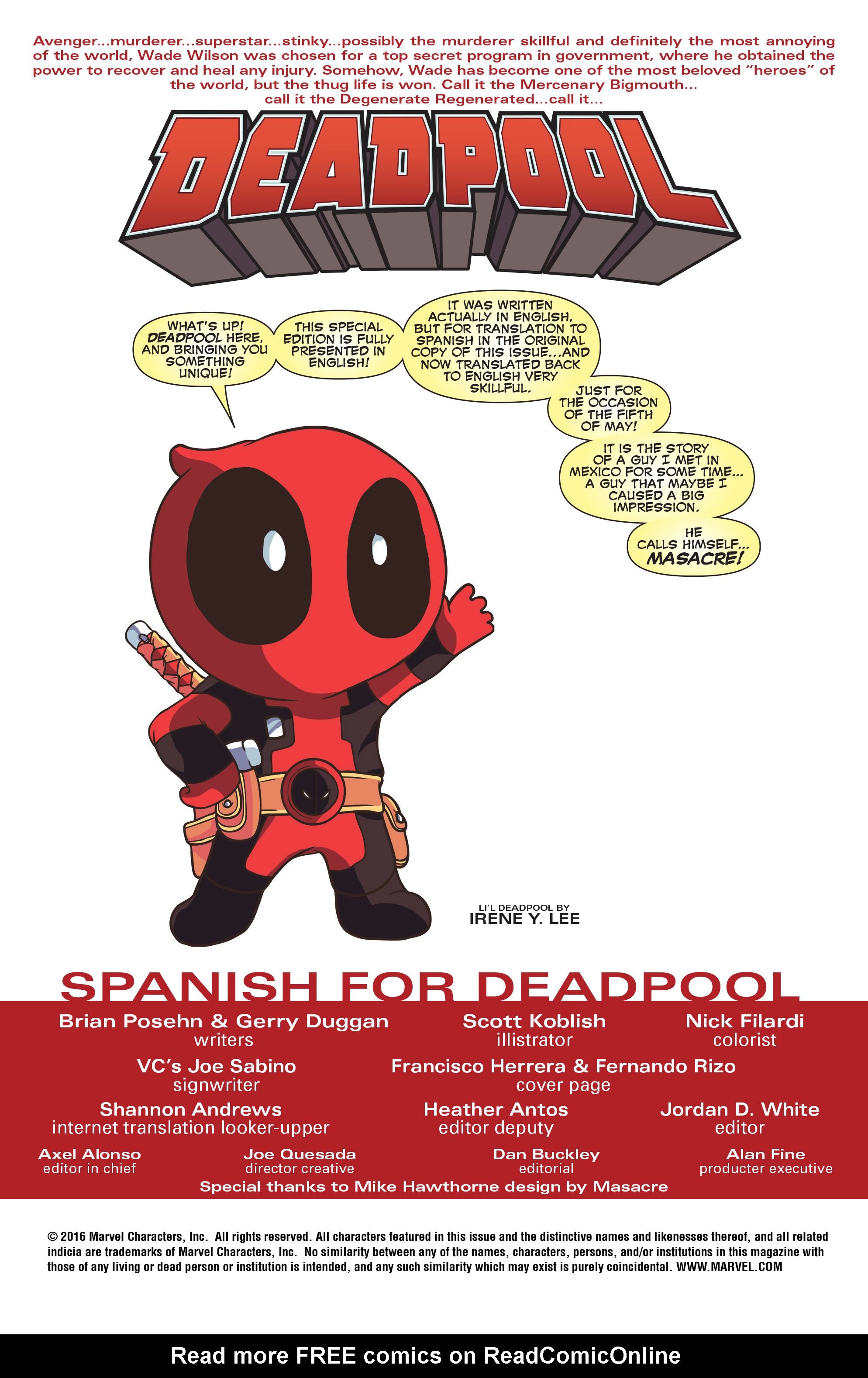 Read online Deadpool: Masacre comic -  Issue #1 - 2