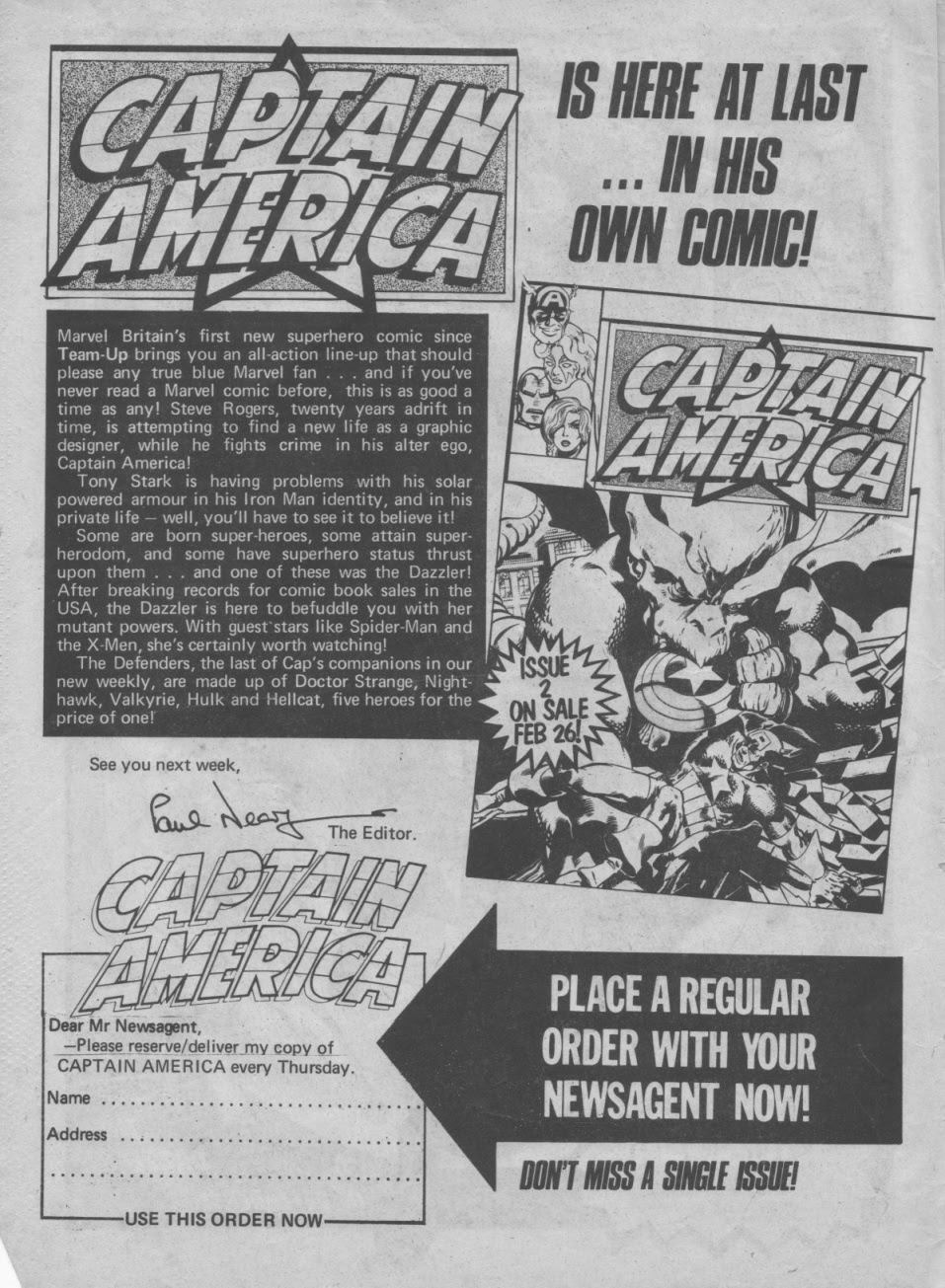 Read online Captain America (1981) comic -  Issue #1 - 2