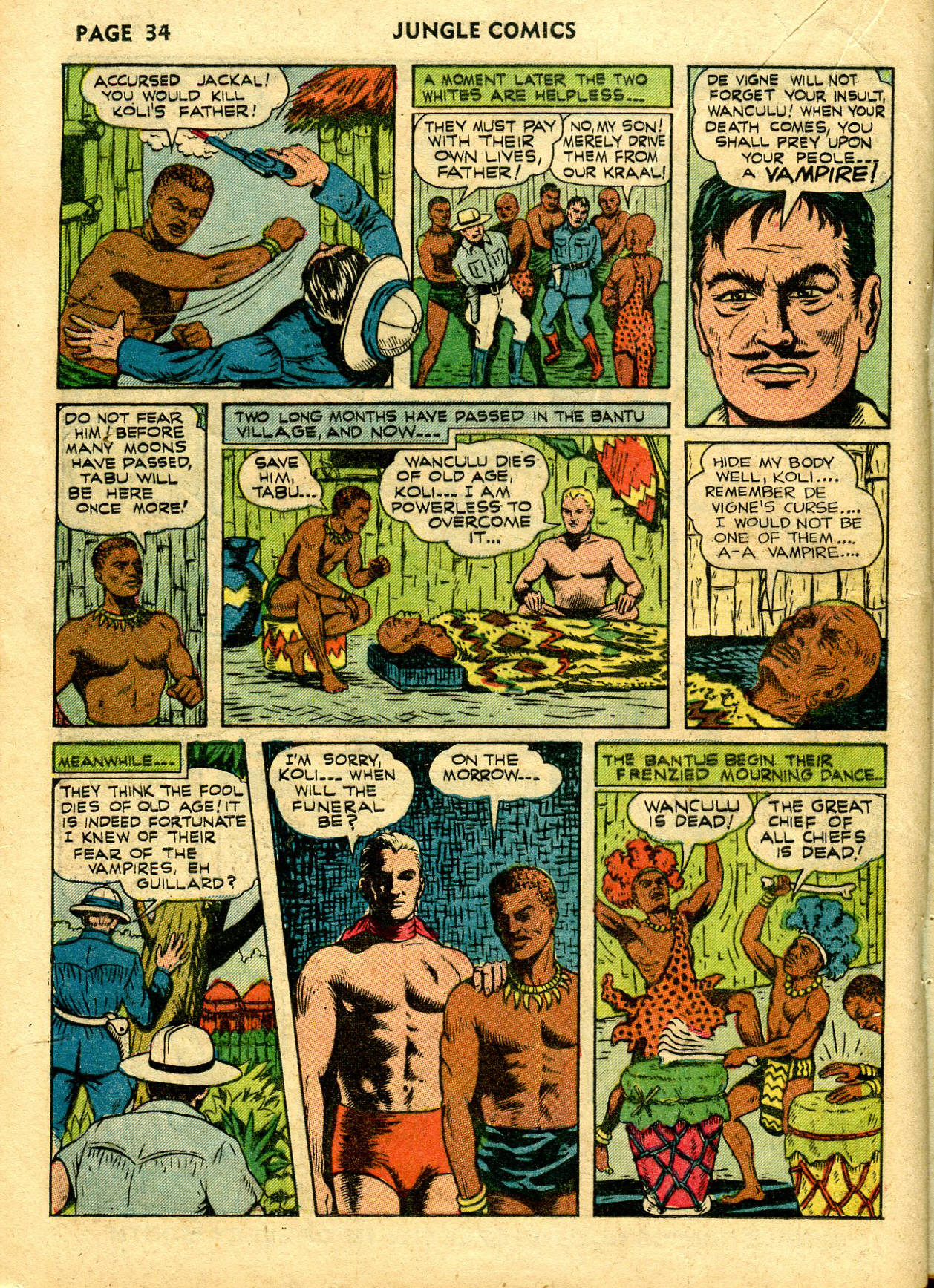 Read online Jungle Comics comic -  Issue #28 - 37