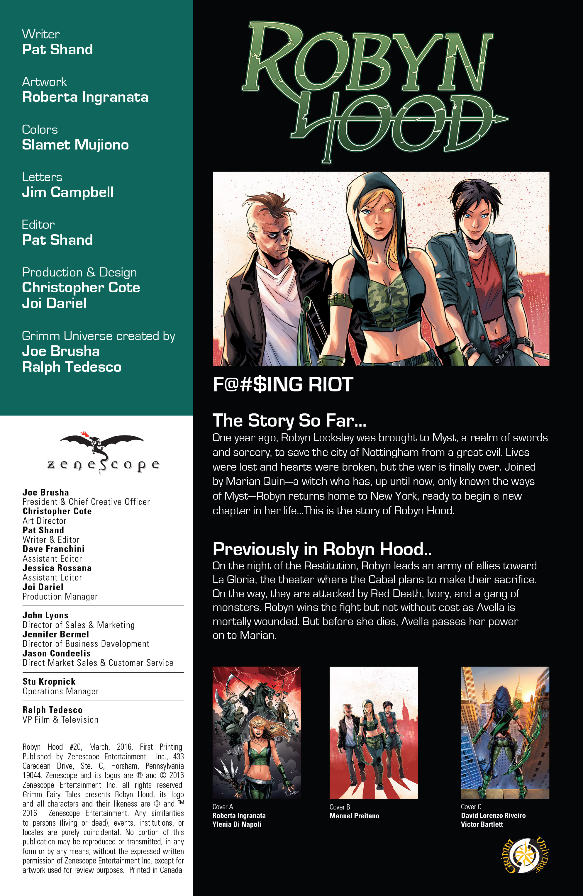 Read online Grimm Fairy Tales presents Robyn Hood (2014) comic -  Issue #20 - 3