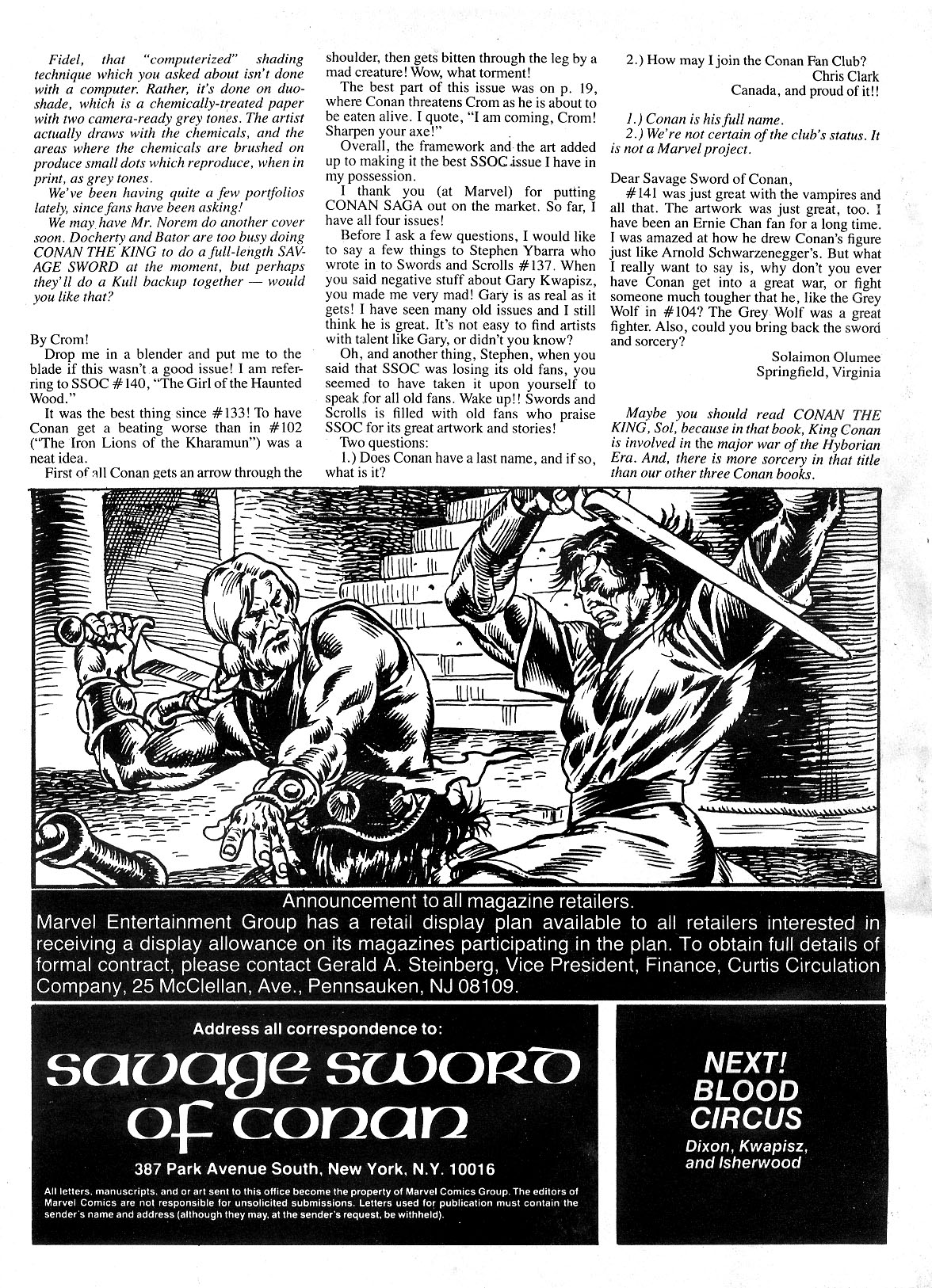 Read online The Savage Sword Of Conan comic -  Issue #145 - 5