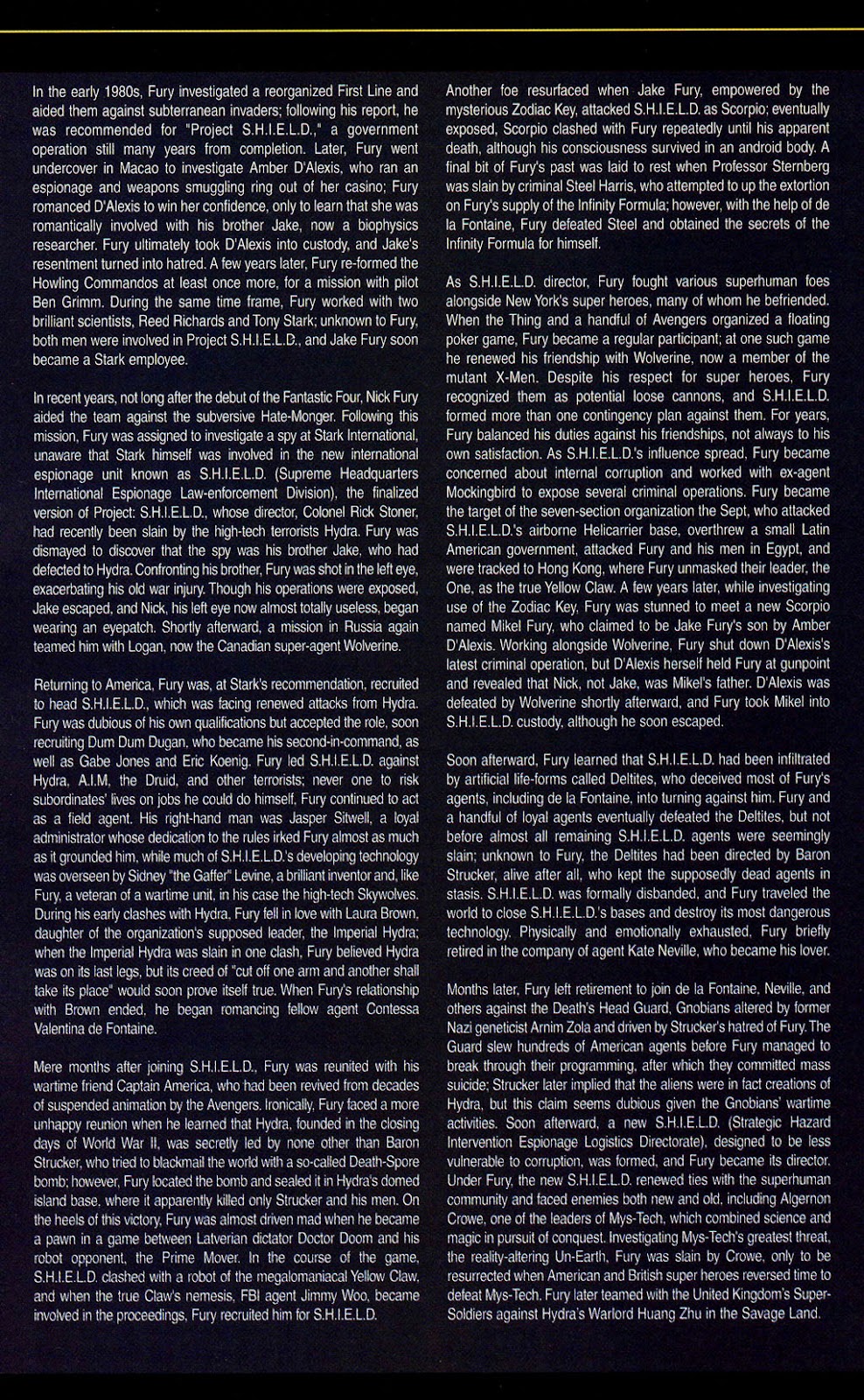 The Official Handbook of the Marvel Universe: Marvel Knights issue Full - Page 22