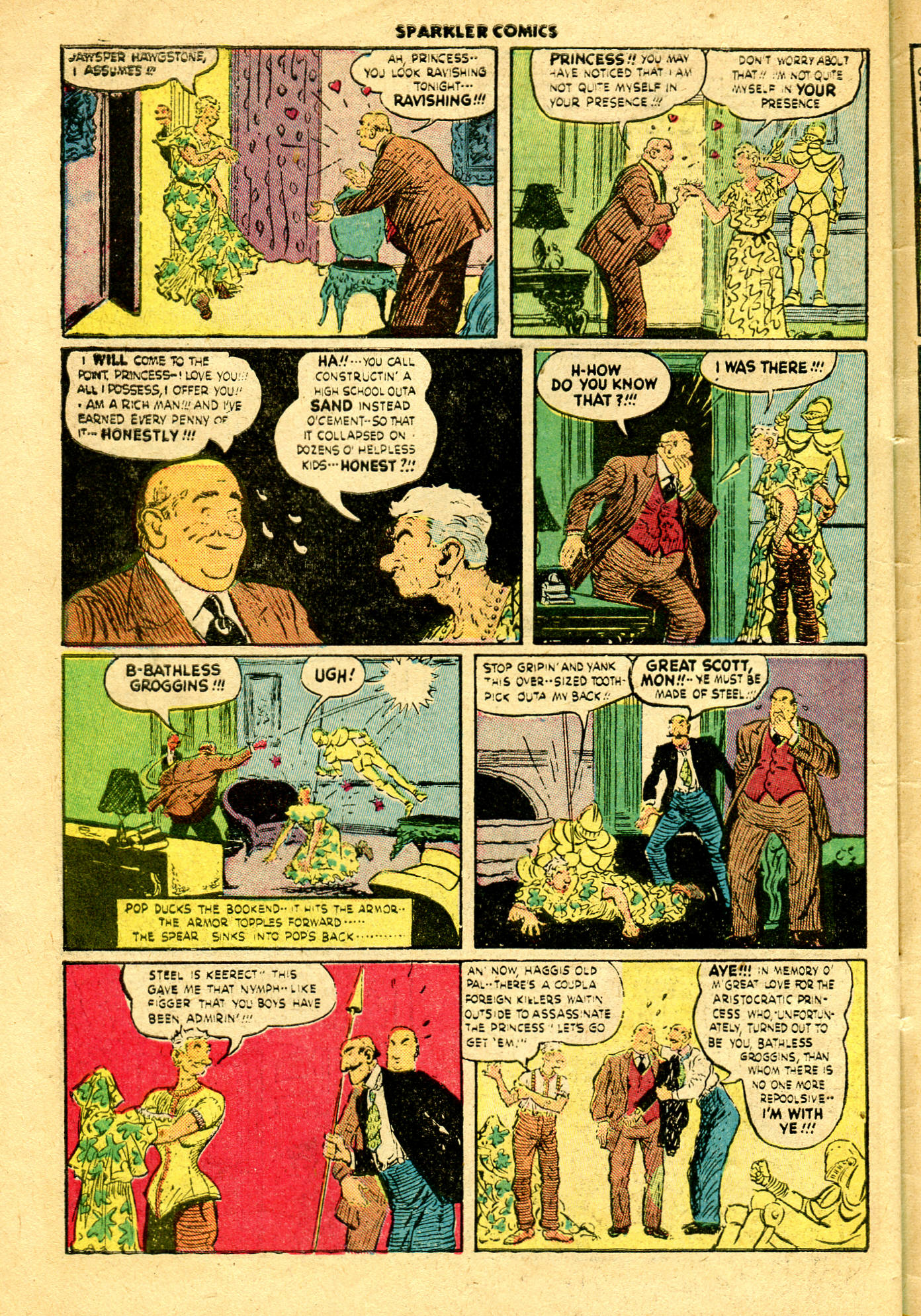 Read online Sparkler Comics comic -  Issue #38 - 42