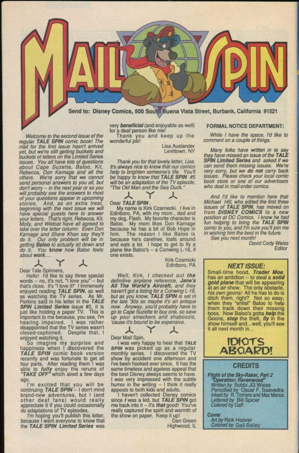 Read online Disney's Tale Spin comic -  Issue #2 - 28