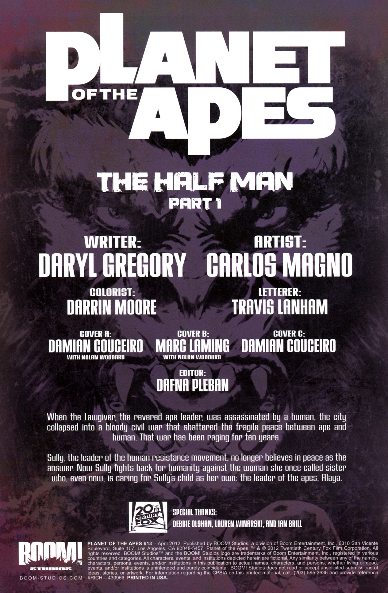 Read online Planet of the Apes (2011) comic -  Issue #13 - 3