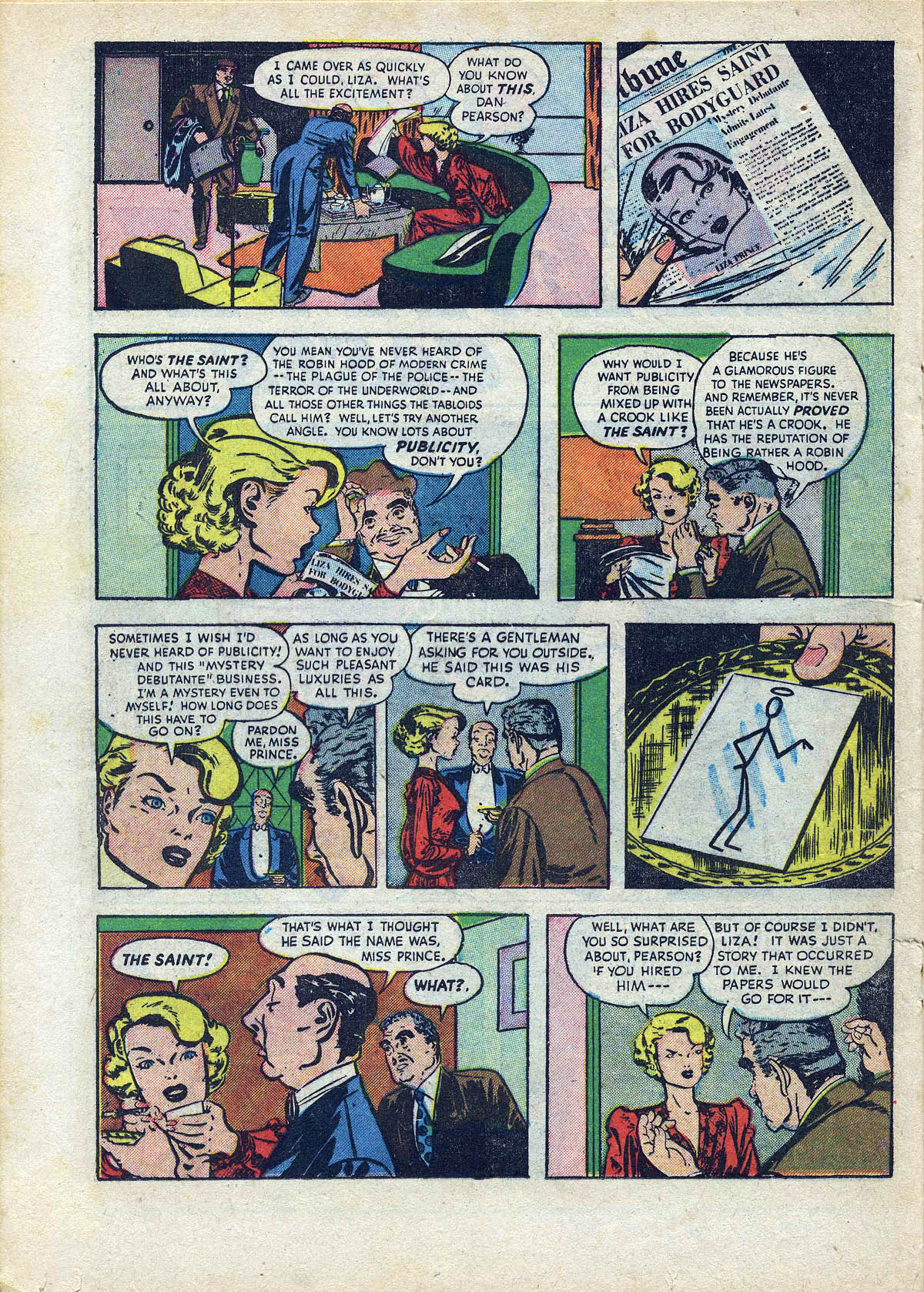 Read online The Saint (1947) comic -  Issue #8 - 20