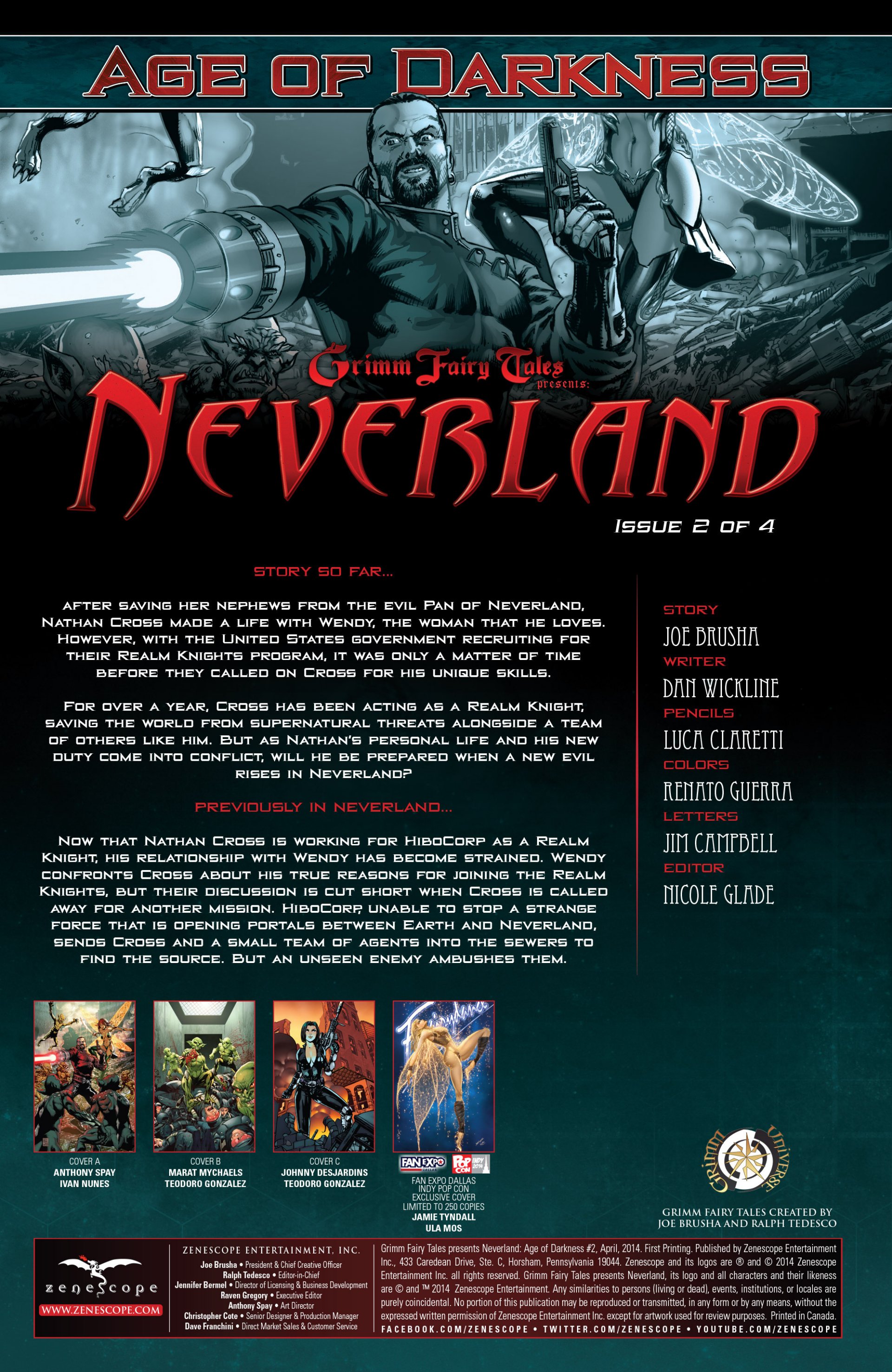 Grimm Fairy Tales presents Neverland: Age of Darkness 2 Page 2