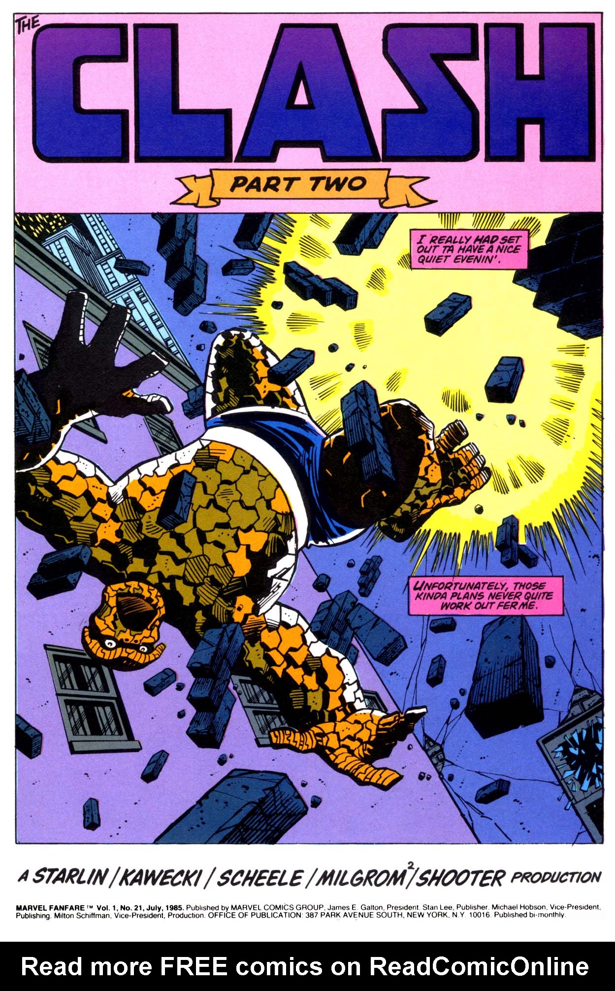 Read online Marvel Fanfare (1982) comic -  Issue #21 - 2