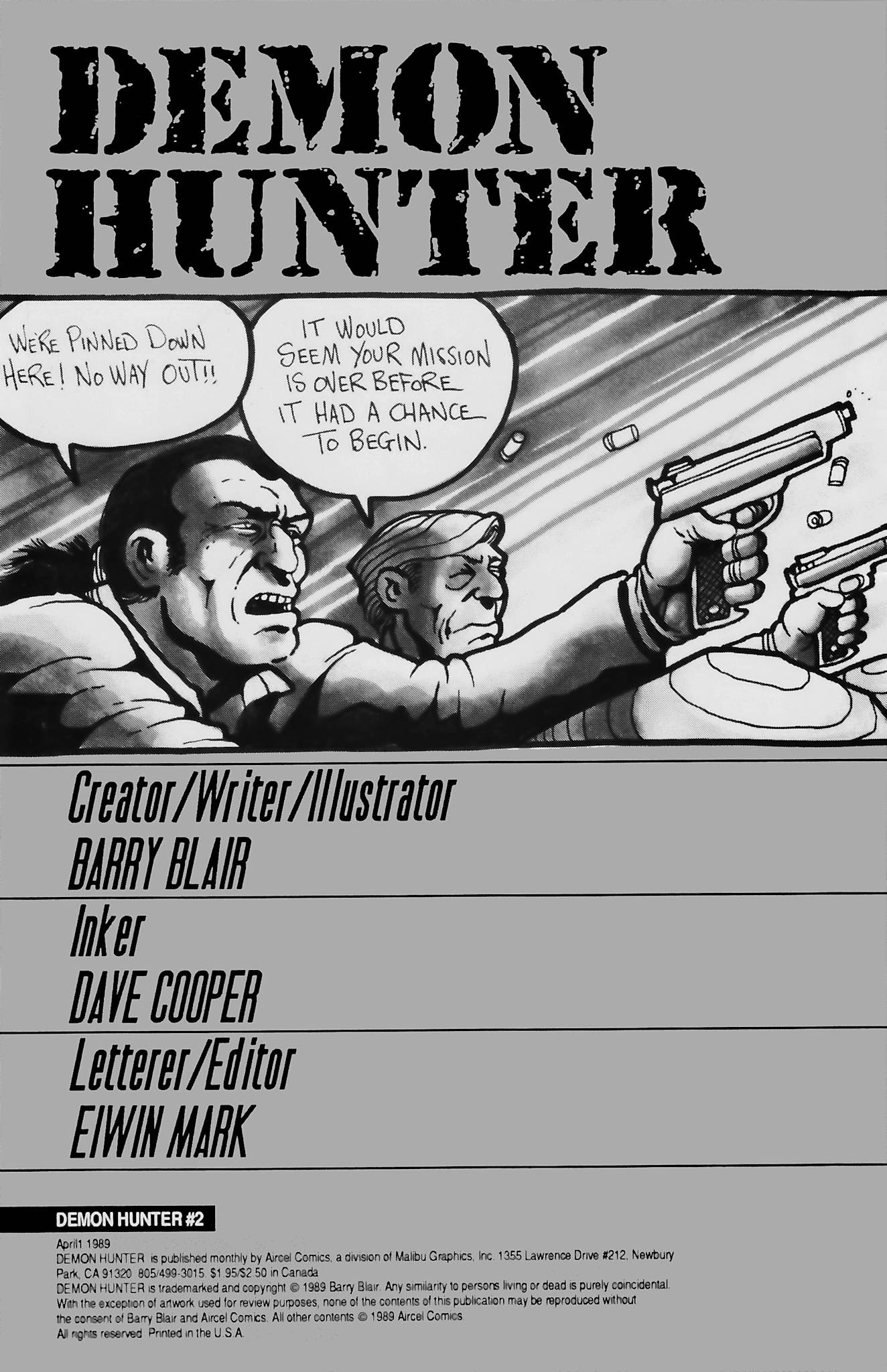 Read online Demon Hunter (1989) comic -  Issue #2 - 2