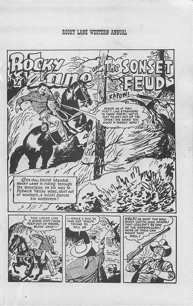 Read online Rocky Lane Western Annual comic -  Issue # Full - 19
