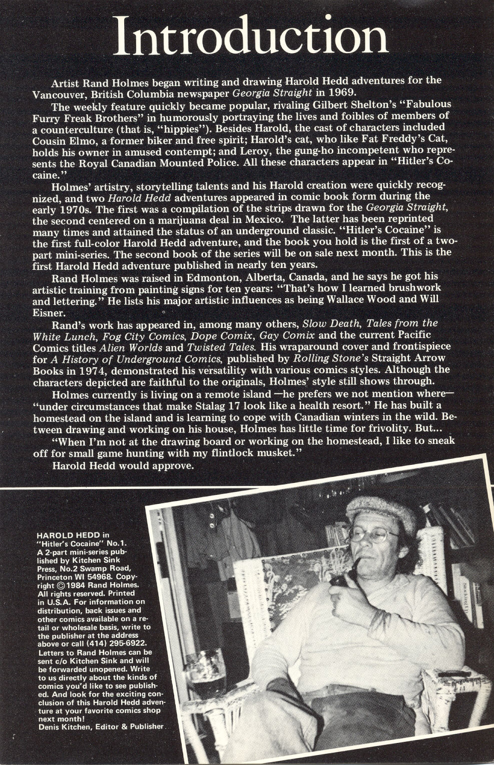 Read online Harold Hedd in "Hitler's Cocaine" comic -  Issue #1 - 2