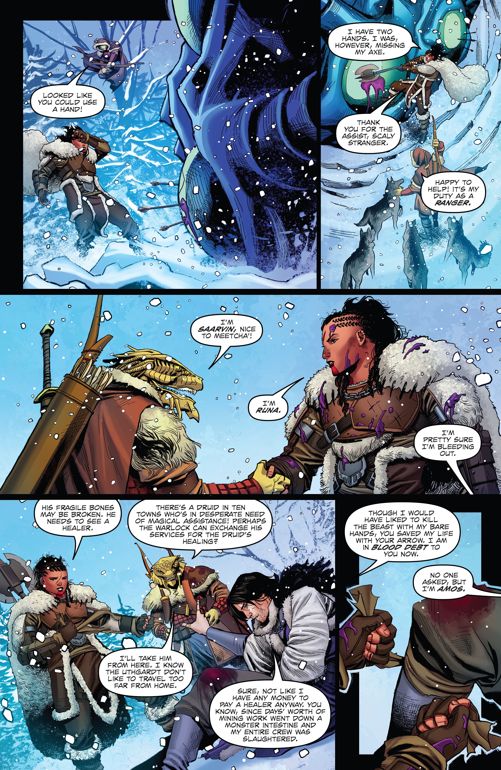 Read online Dungeons & Dragons: At the Spine of the World comic -  Issue #1 - 12