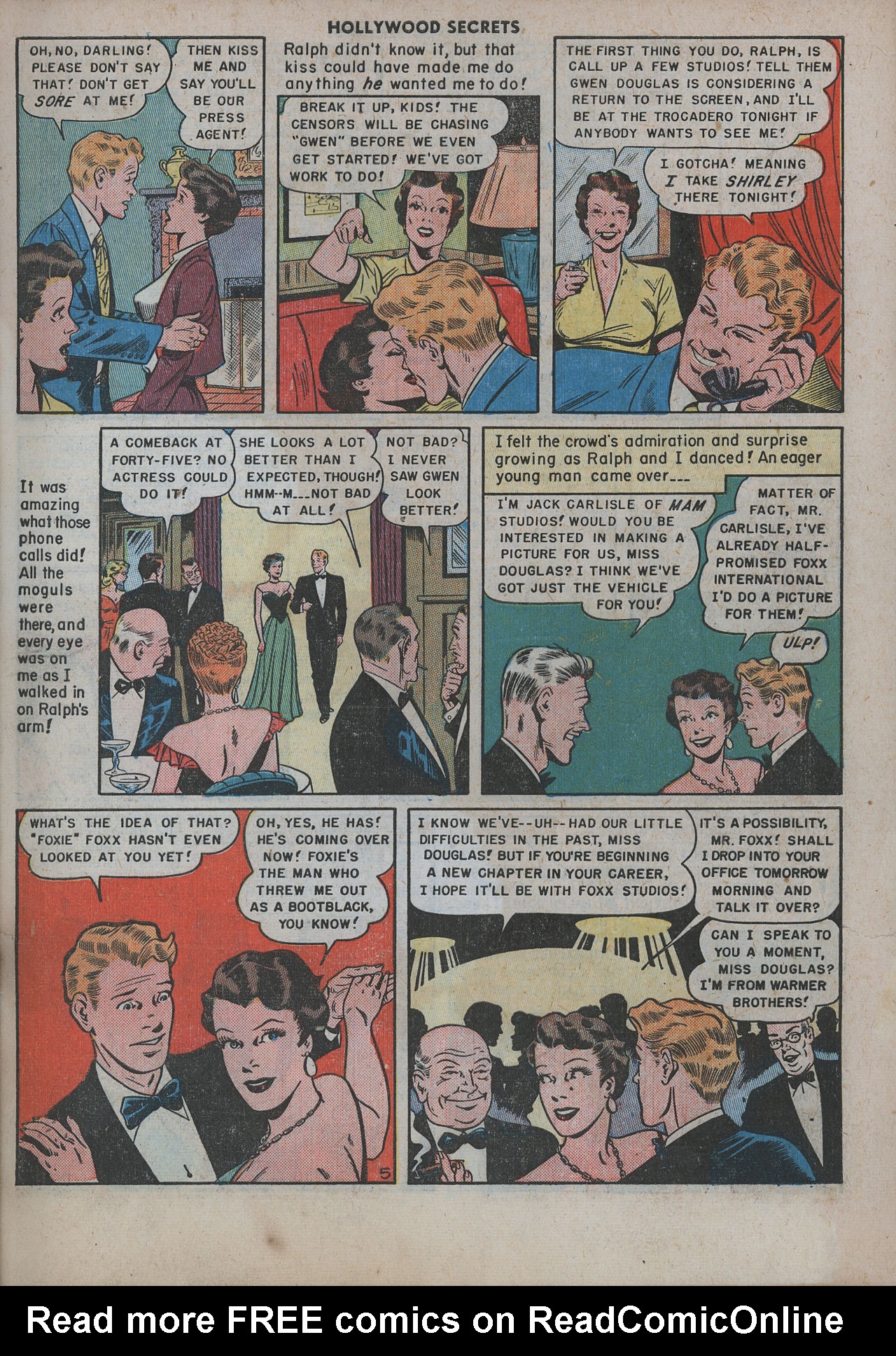 Read online Hollywood Secrets comic -  Issue #6 - 7